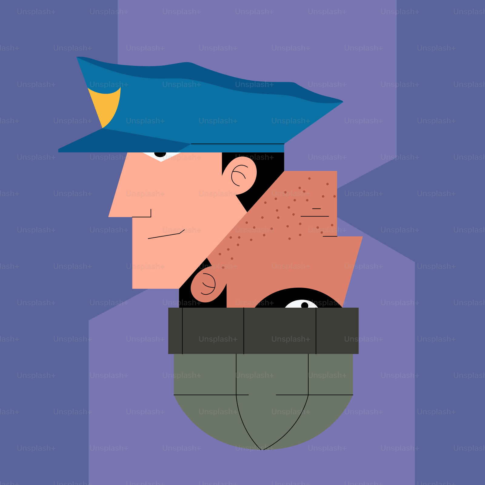 Une affiche d’un homme en uniforme