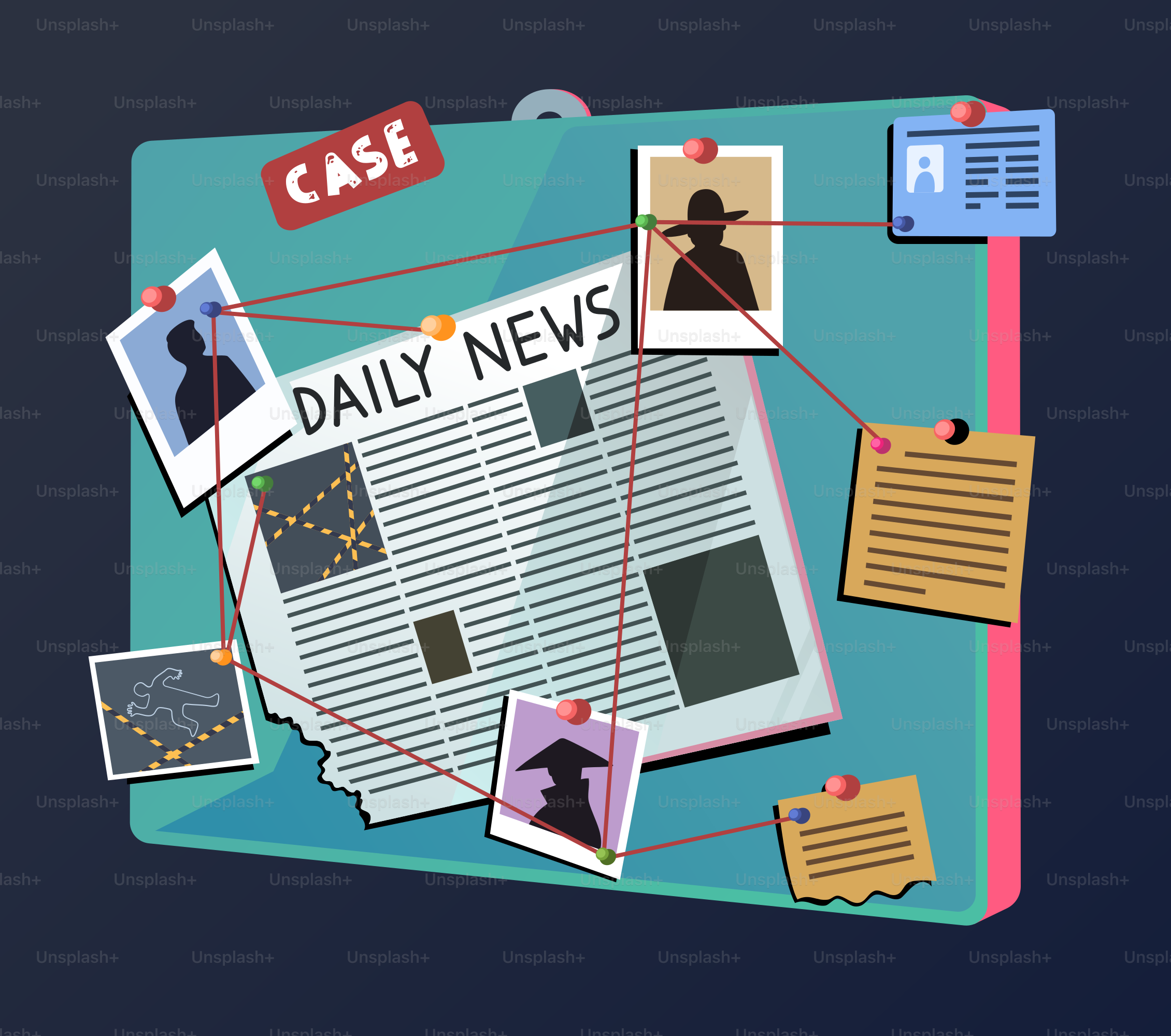 Un bout de papier avec les mots daily news dessus