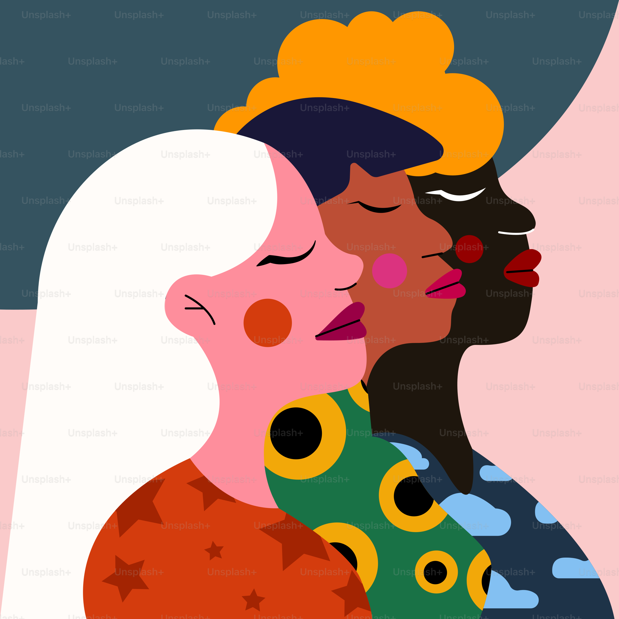 Deux femmes debout côte à côte