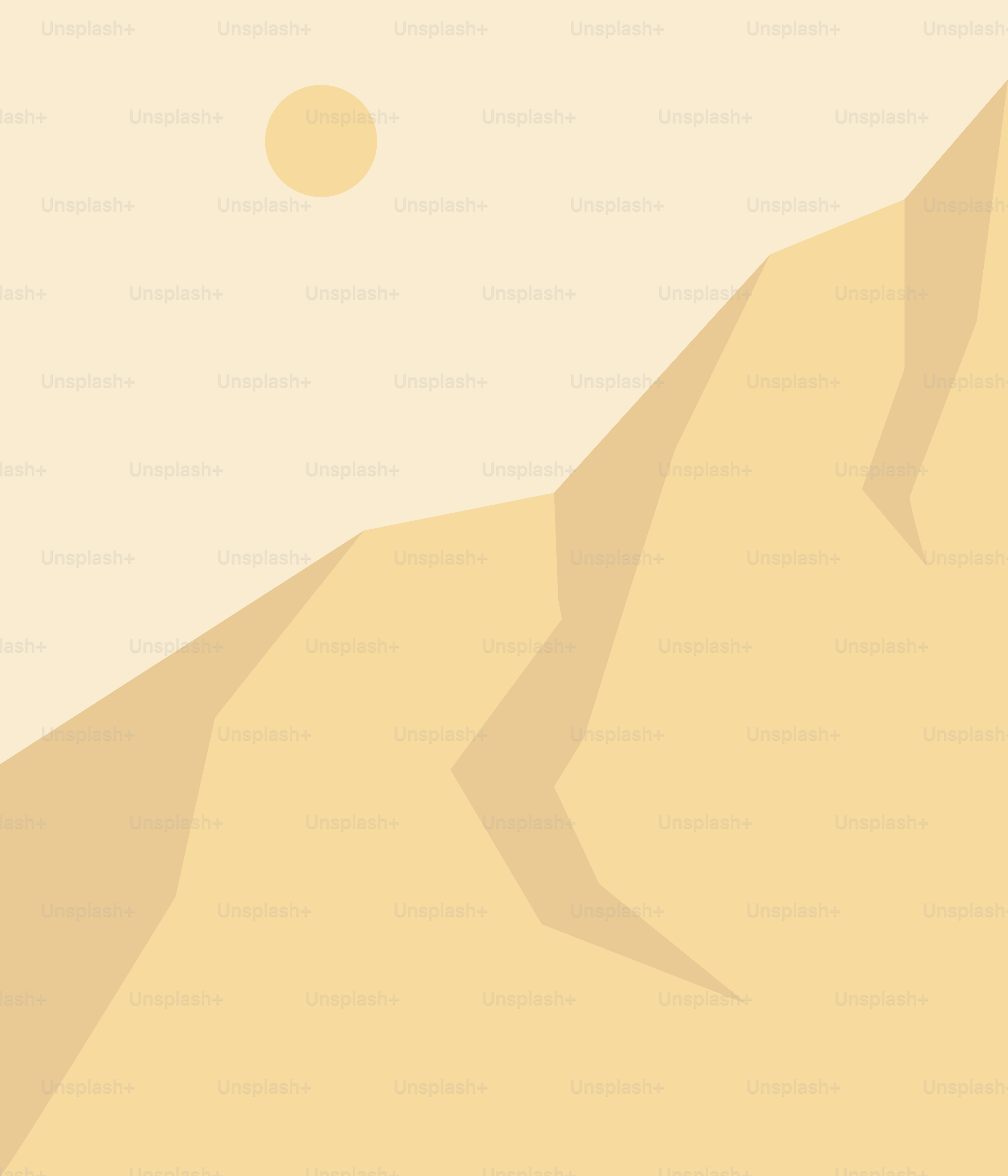 A yellow mountain with a sky background