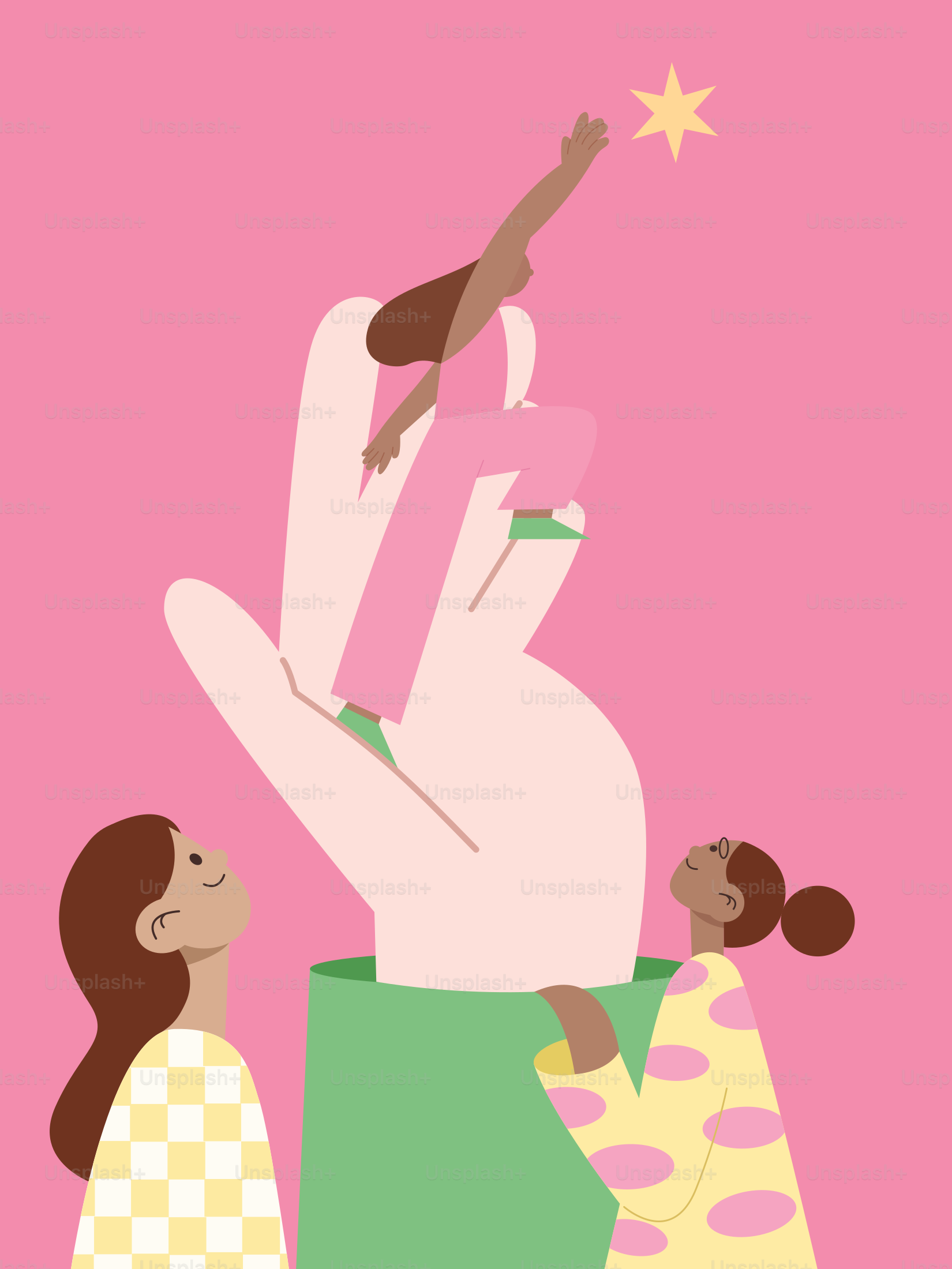 A woman holding a baby in her arms