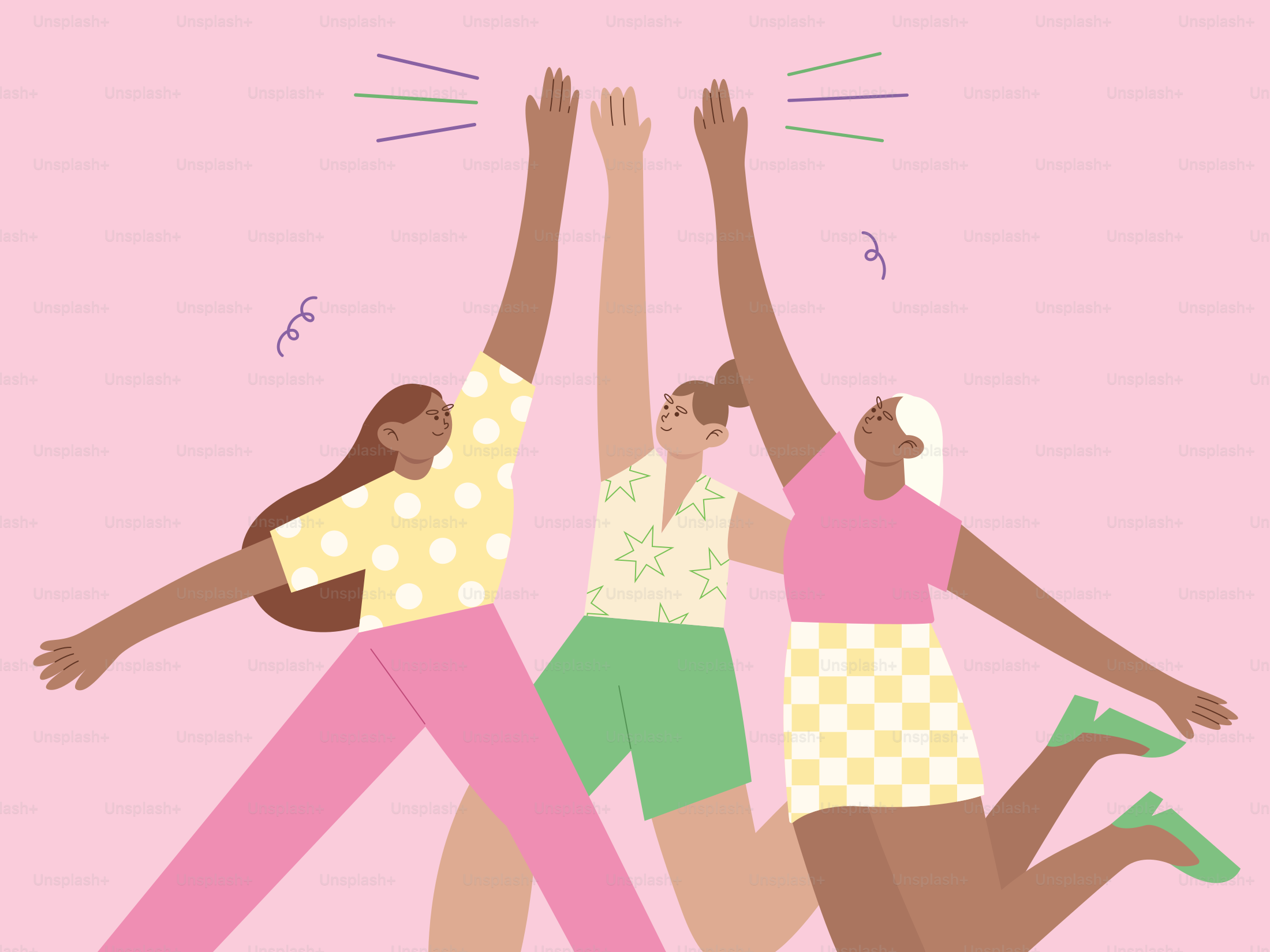 Un grupo de mujeres de pie una al lado de la otra