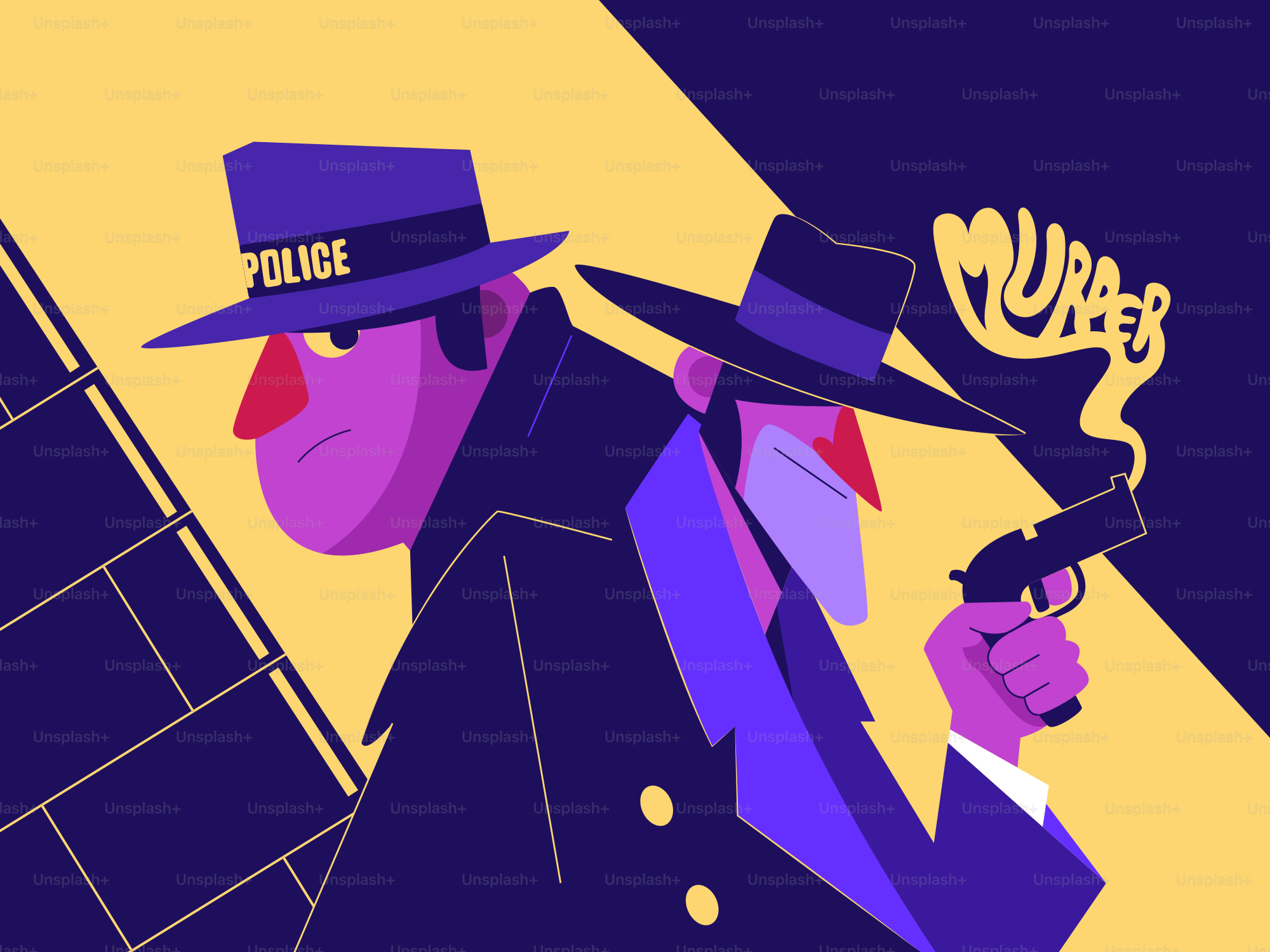 Un homme avec un chapeau et un manteau tenant une arme à feu