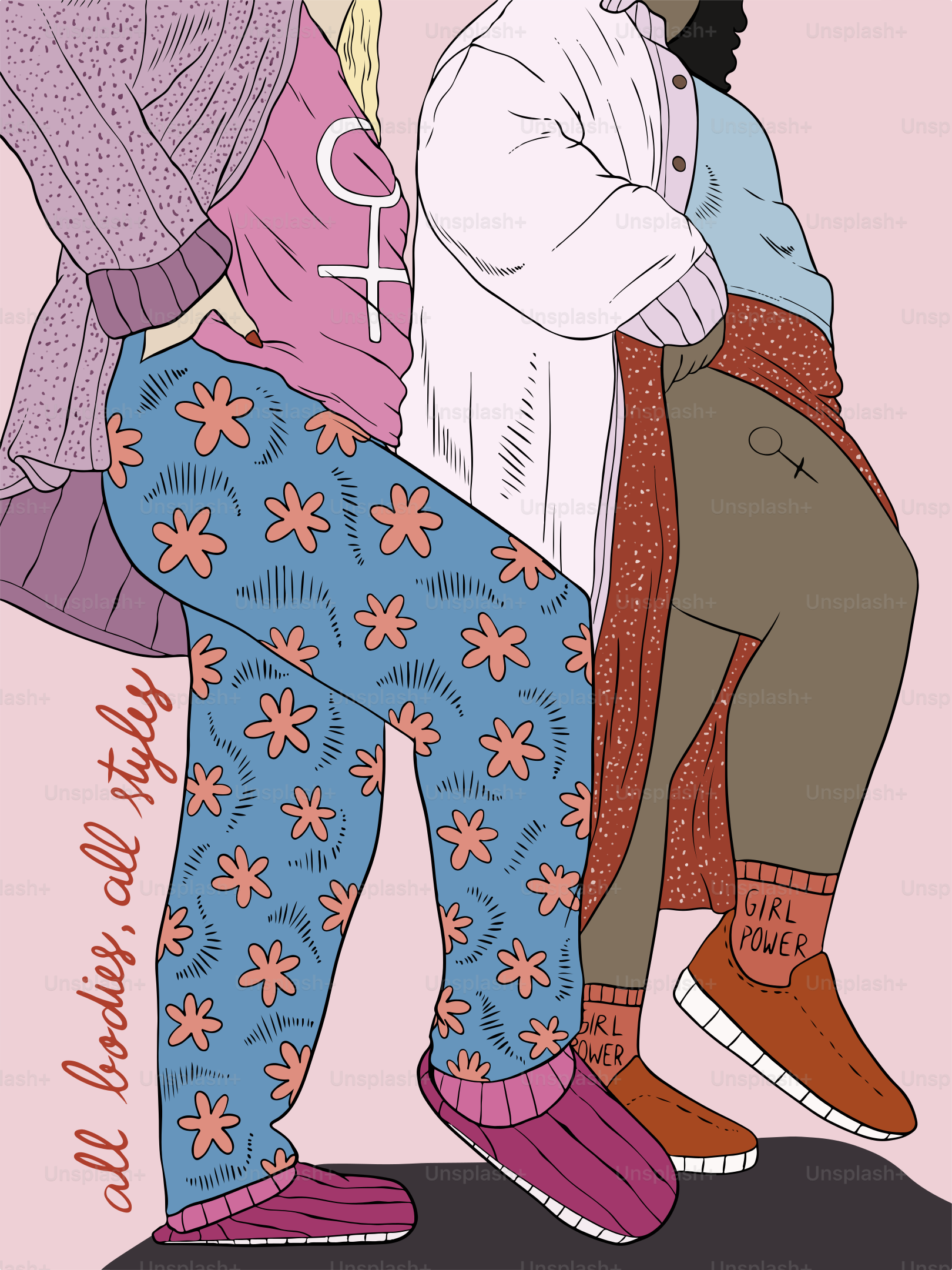 A couple of people standing next to each other