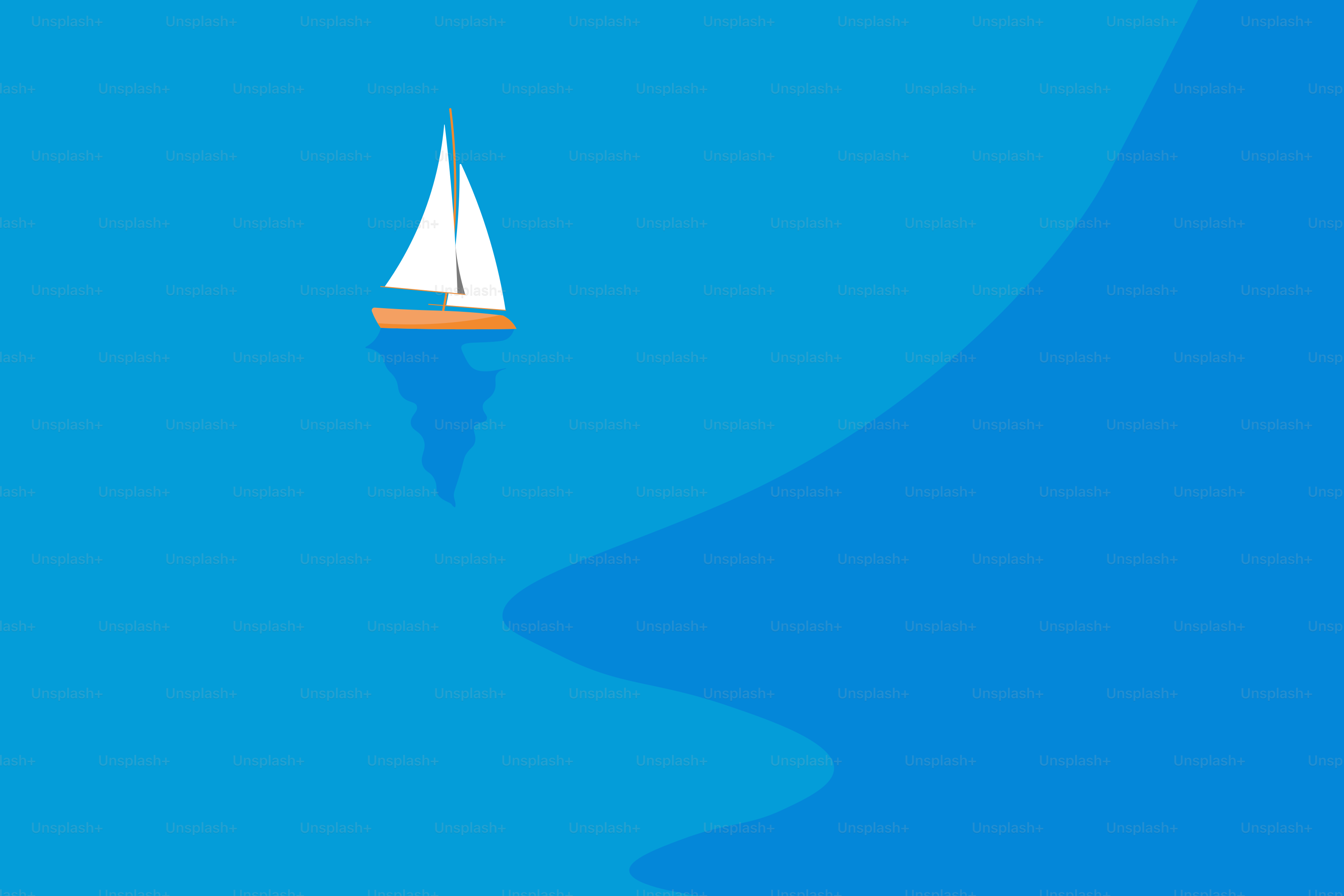 맑은 날 바다에 떠 있는 요트