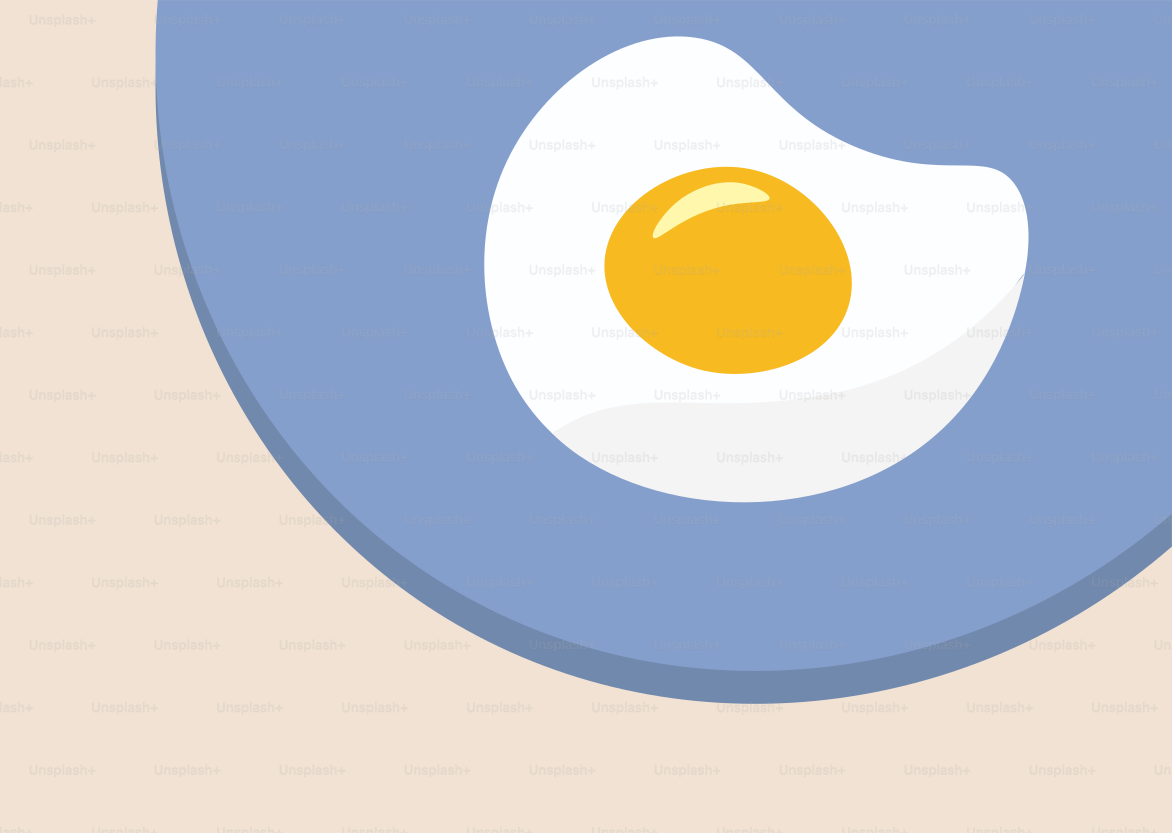 A plate with a fried egg on top of it