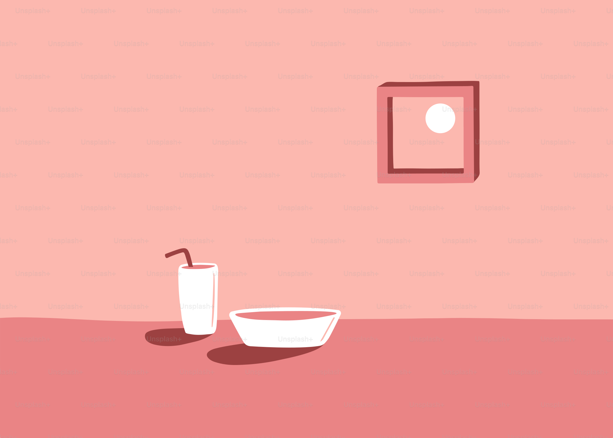 A bowl and a cup on a table