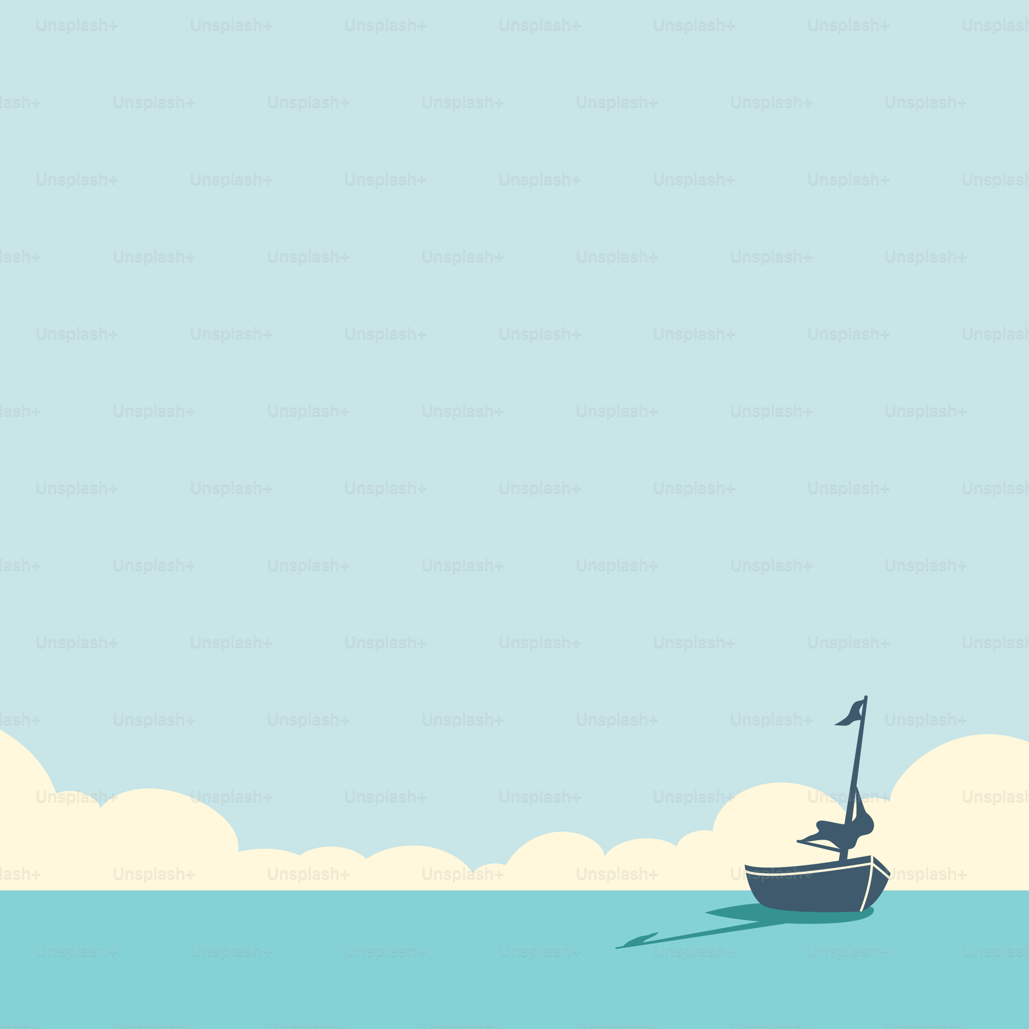 물 위에 떠 있는 배