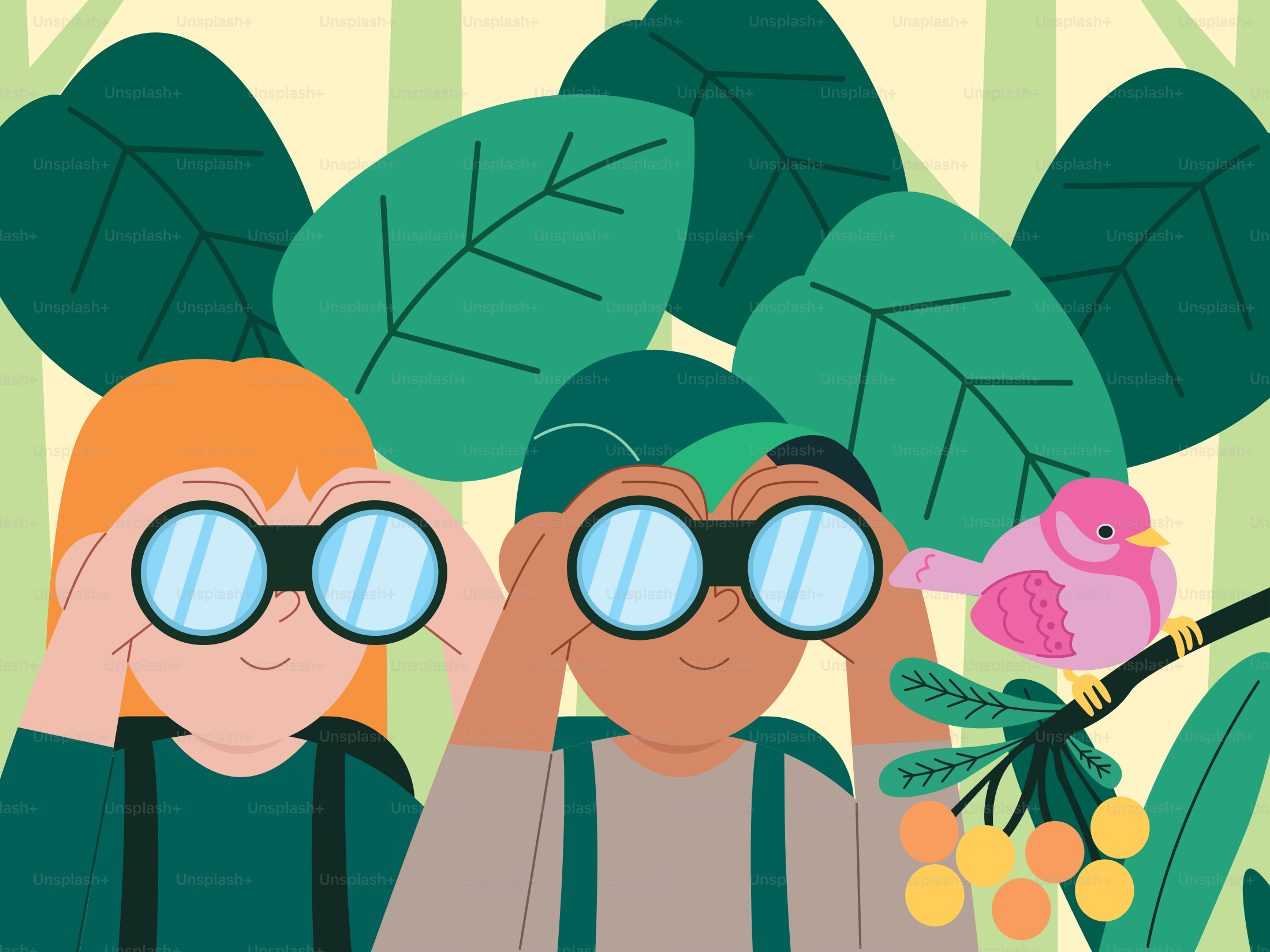 A couple of people standing next to each other