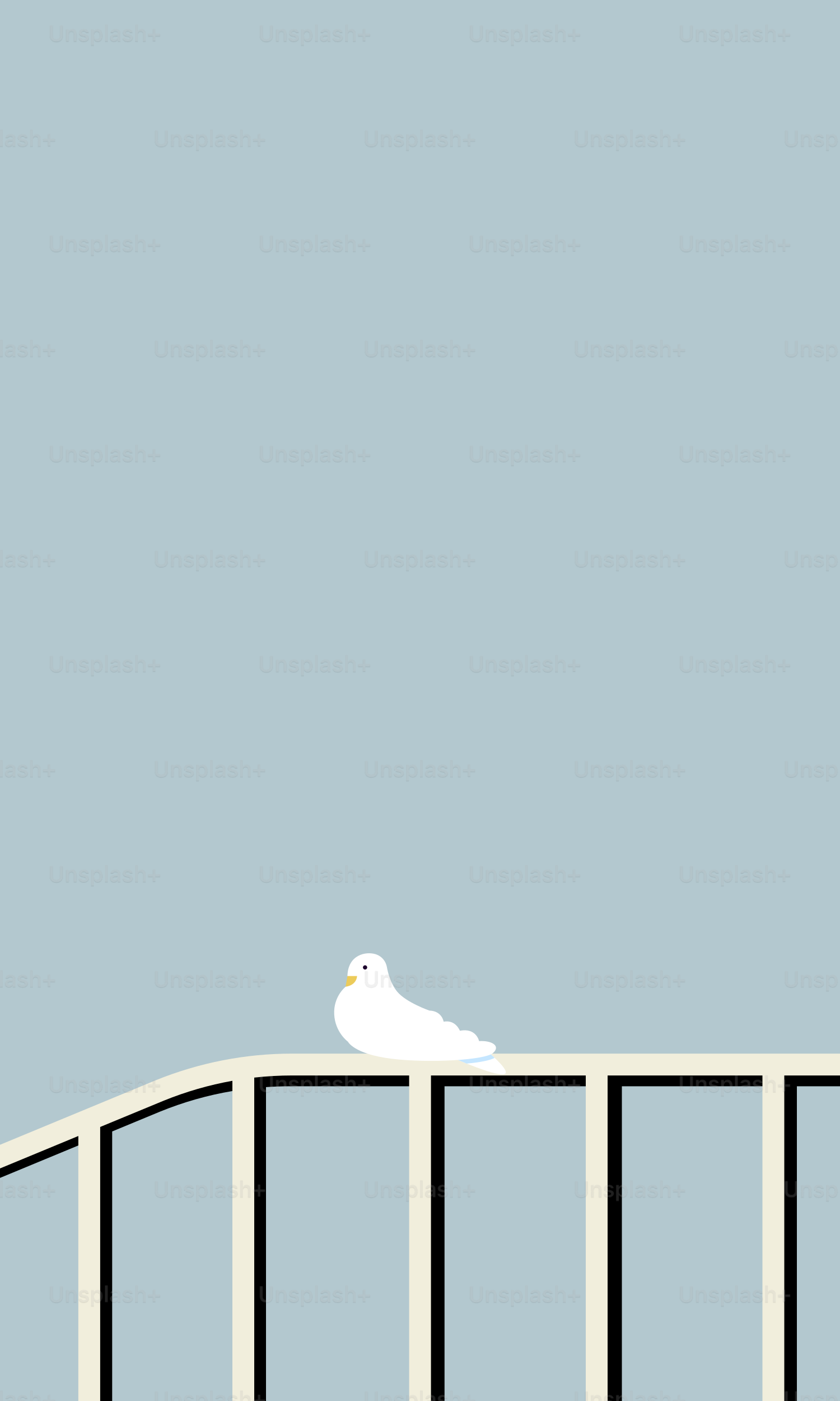 A white bird sitting on top of a bridge