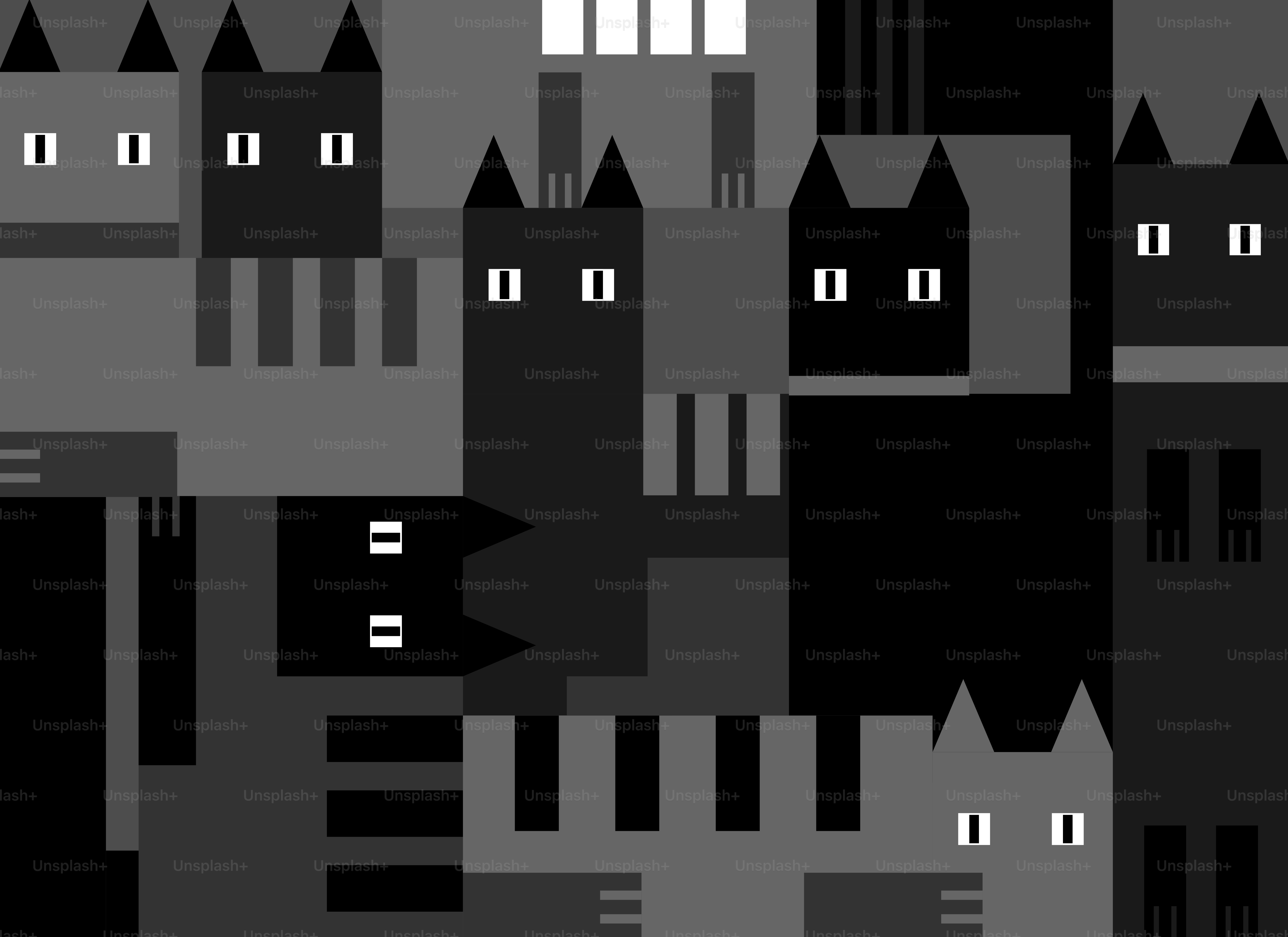 A black and white photo of a city