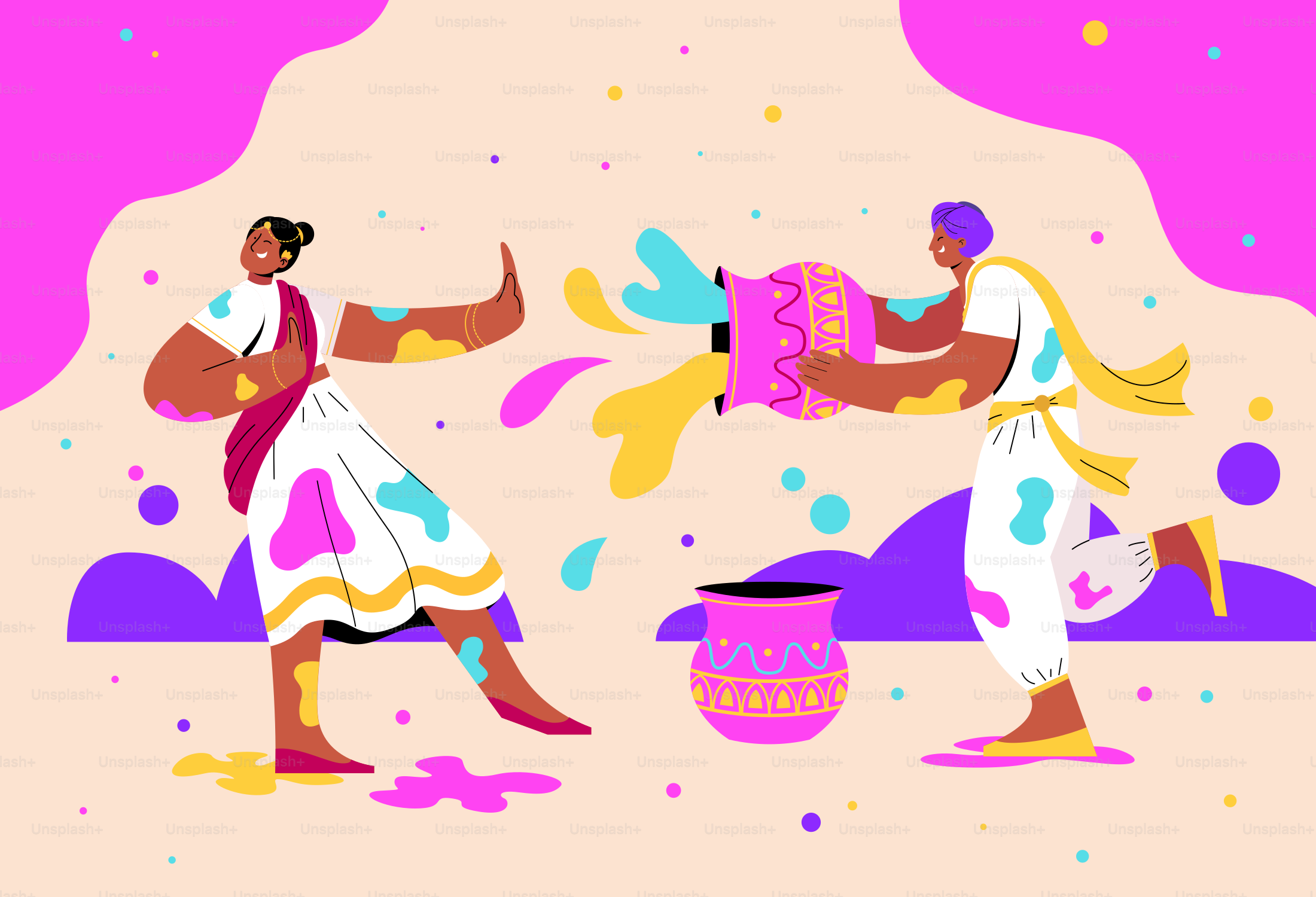 A couple of people standing next to each other