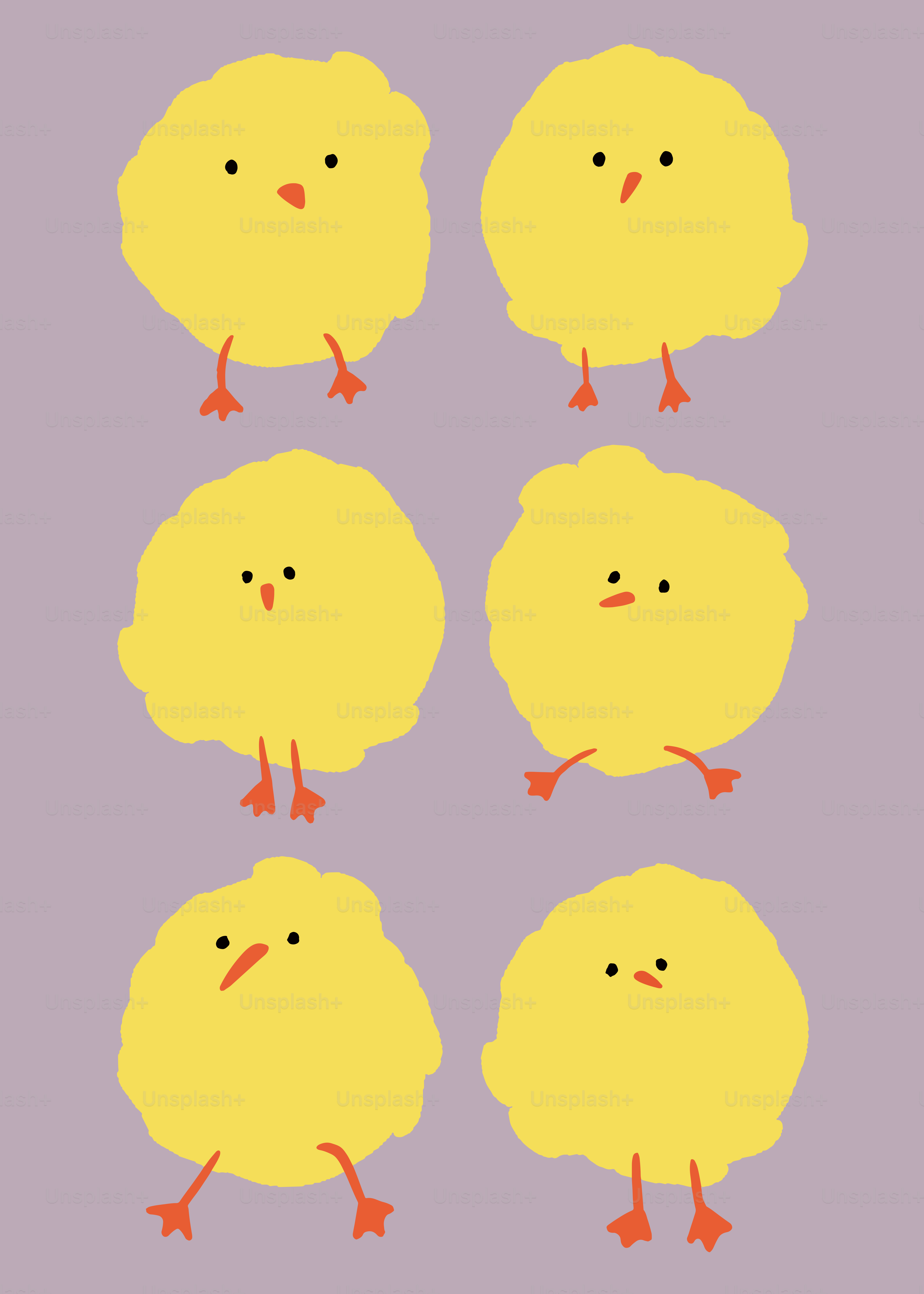 A group of yellow chickens standing next to each other
