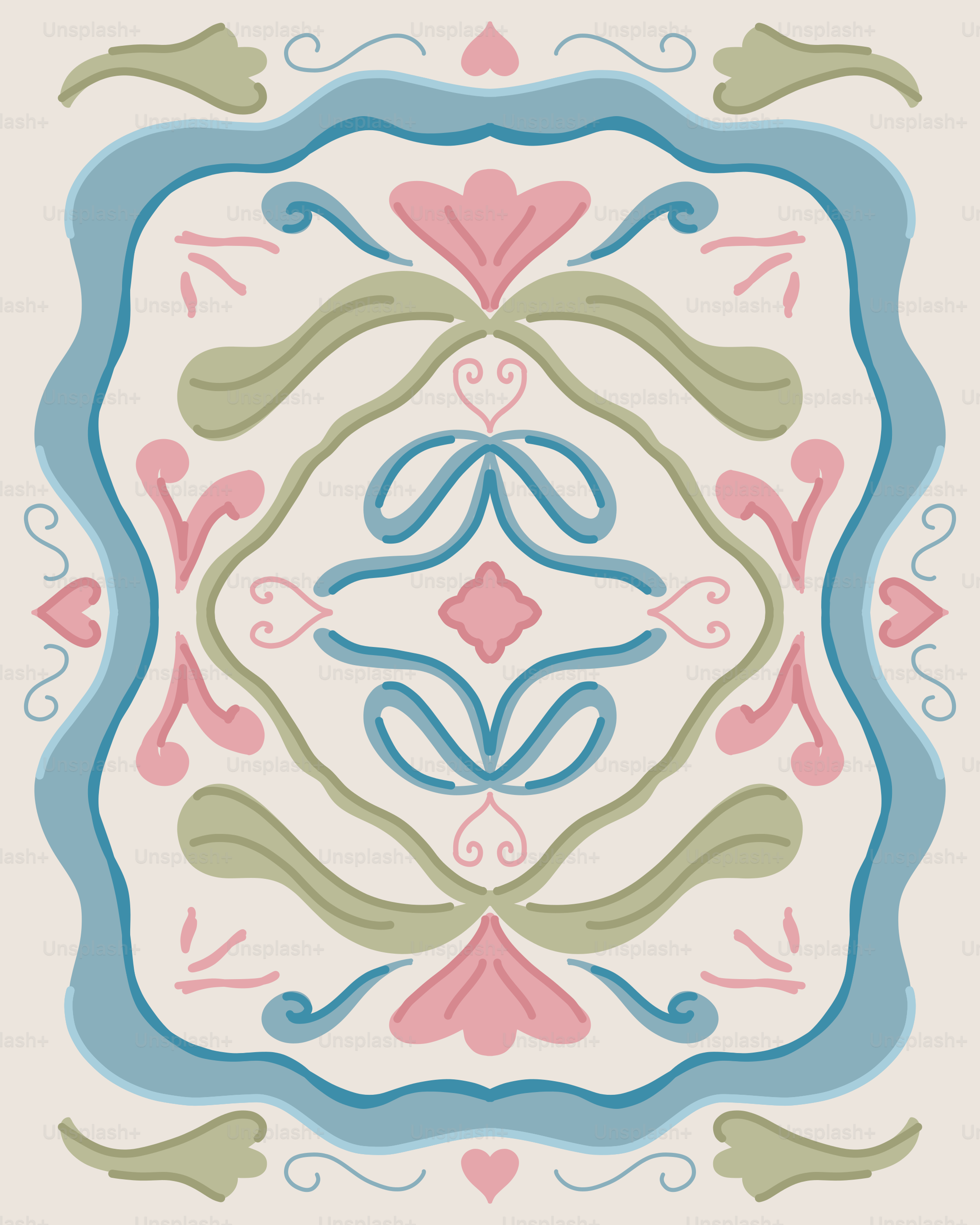 Una loseta cuadrada con un diseño floral