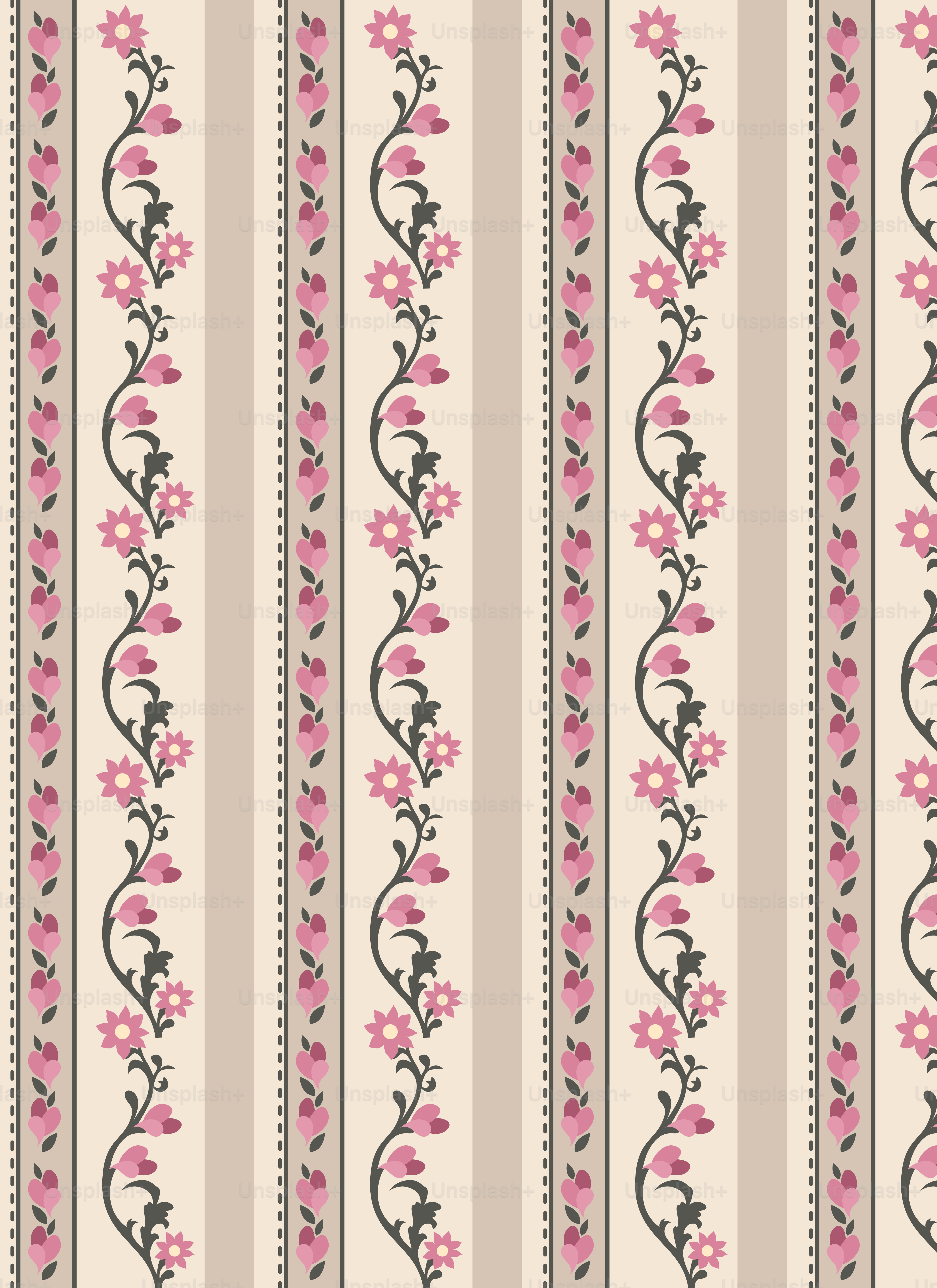 A pattern of red flowers on a white background - Vector Illustration on ...