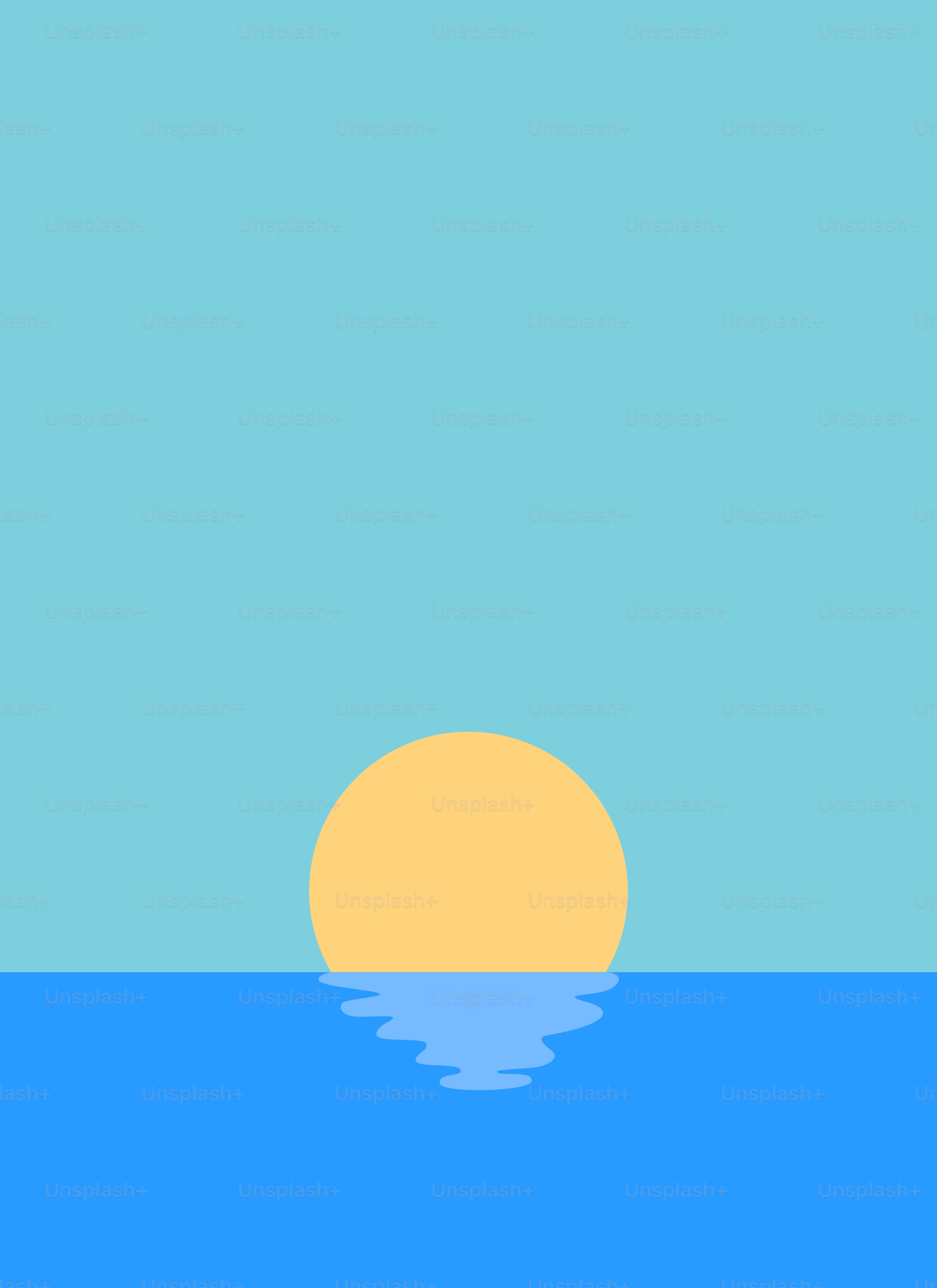 The sun is setting over a body of water