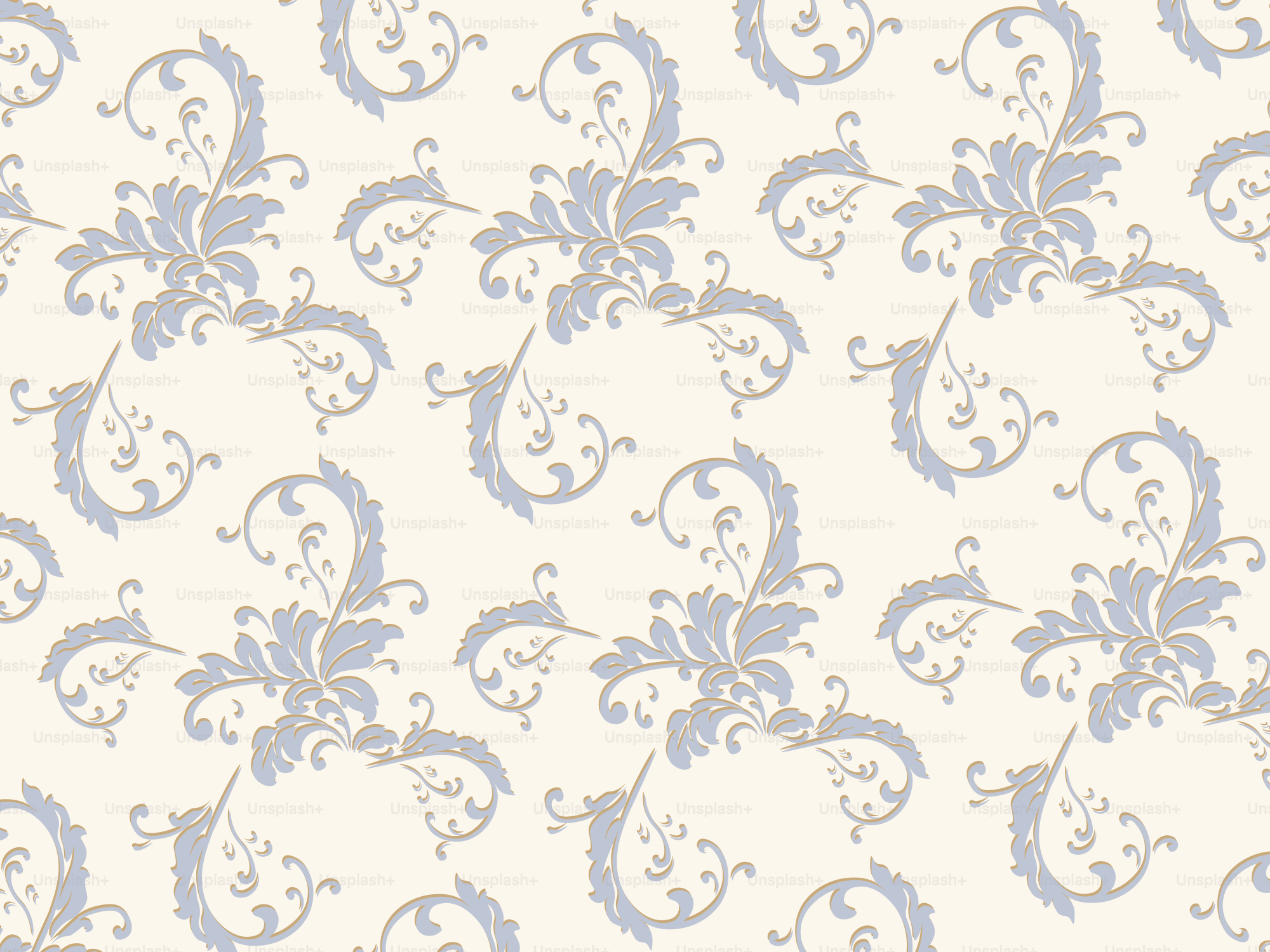 A white and blue wallpaper with a pattern on it