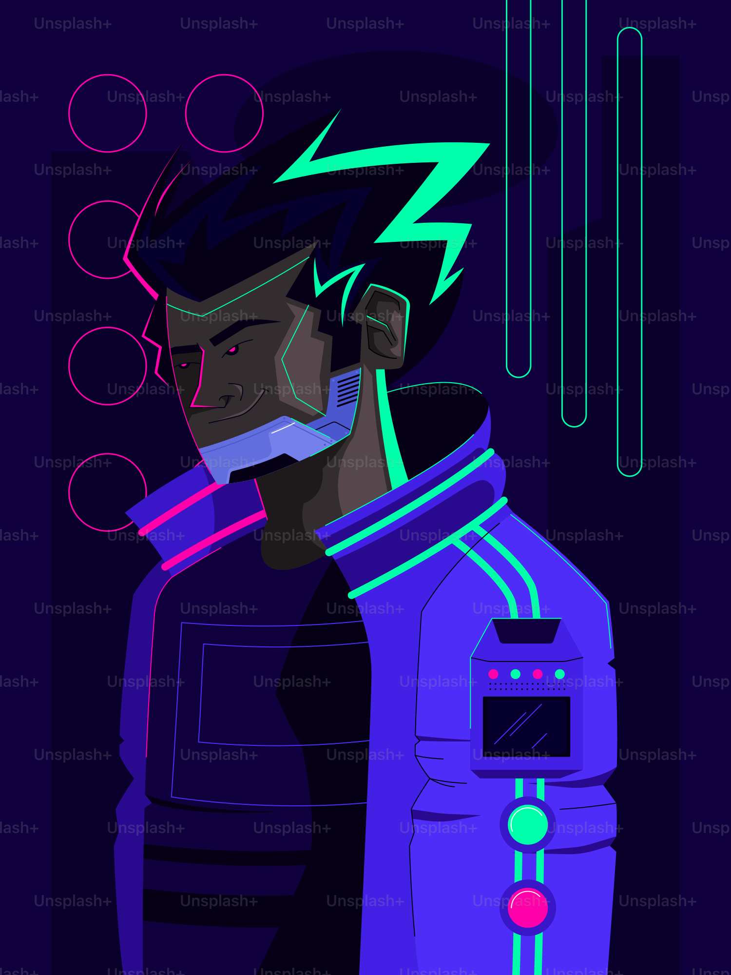 Un uomo in tuta spaziale che parla al cellulare