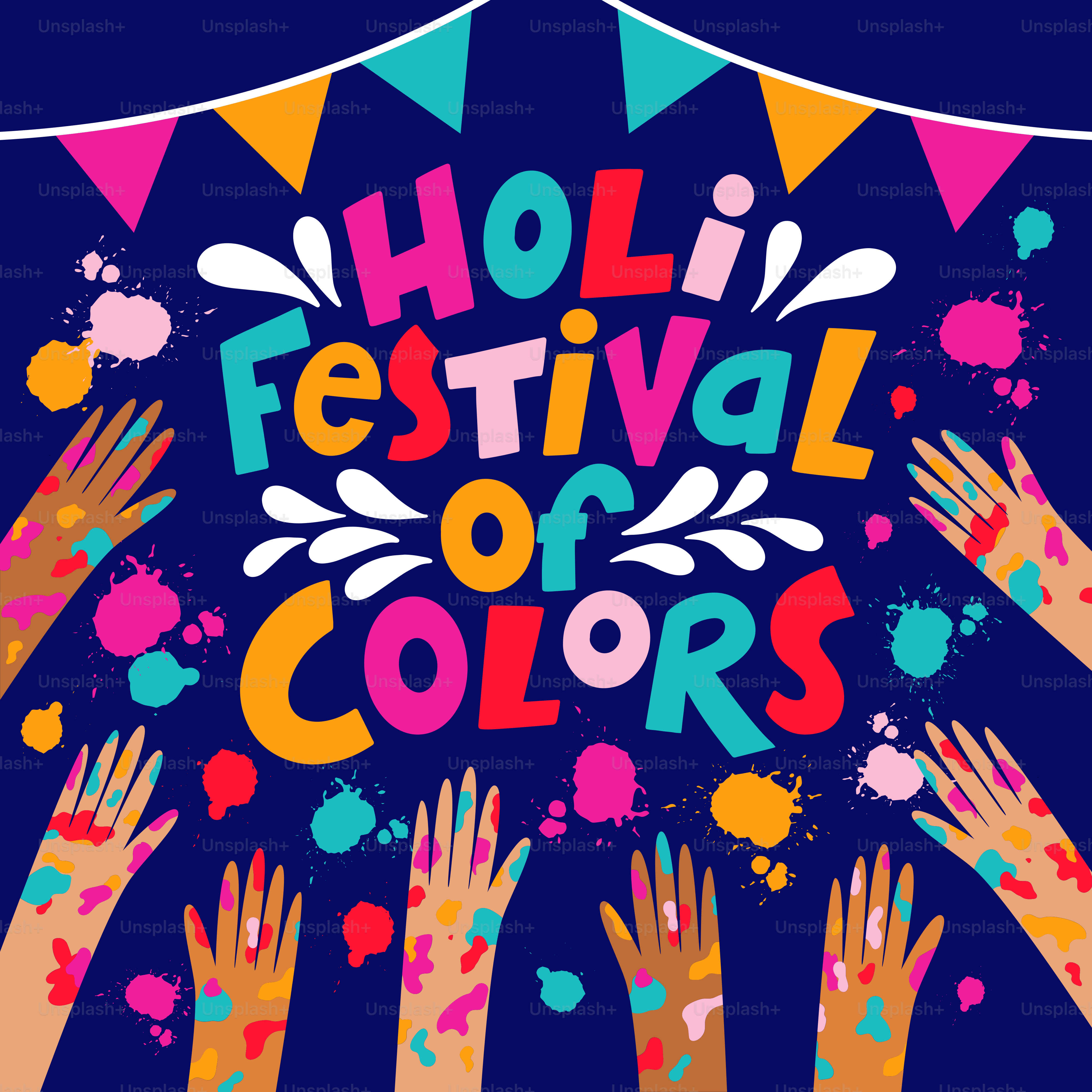 A poster for the festival of colors