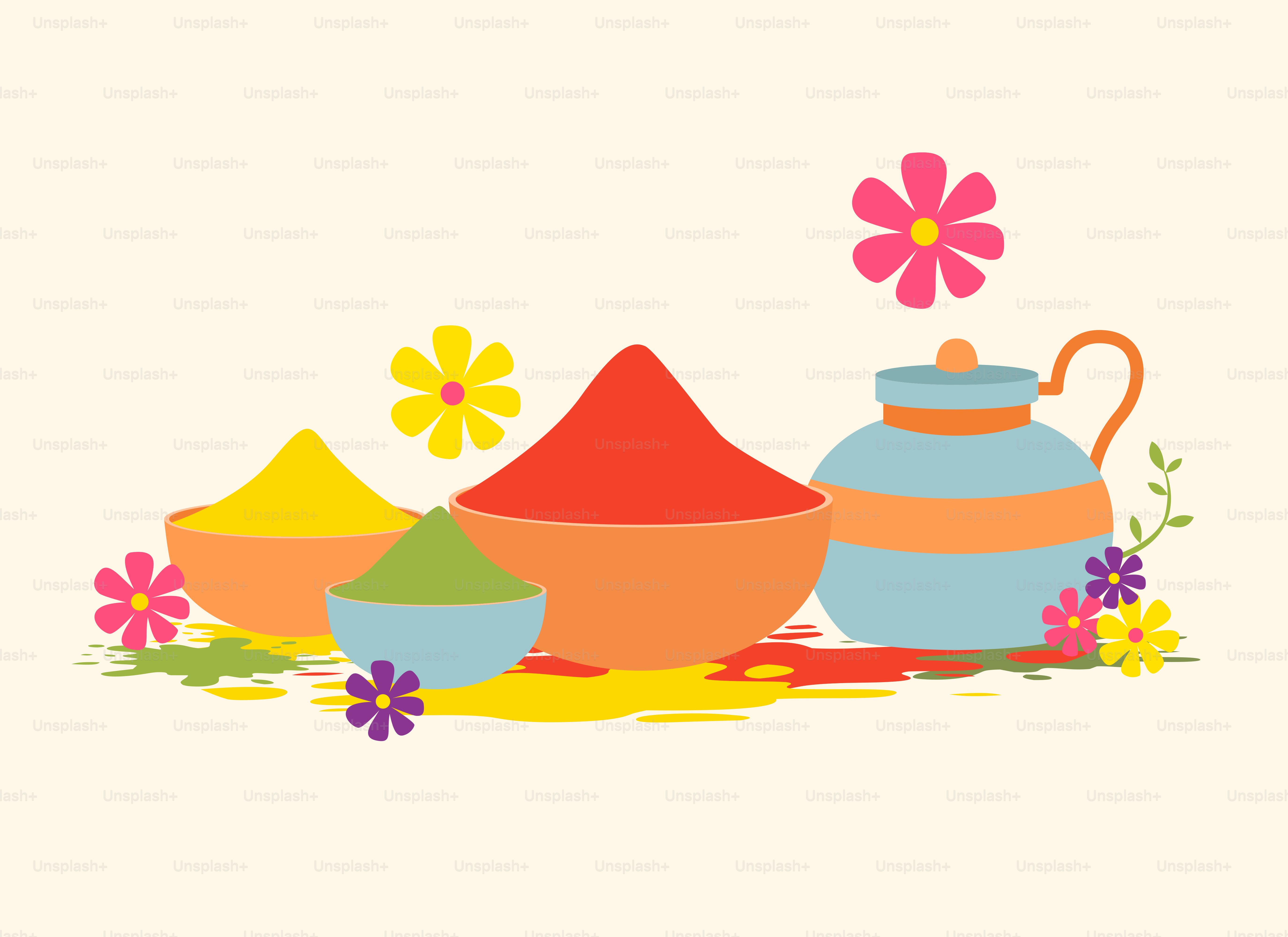 A picture of a tea pot and bowls