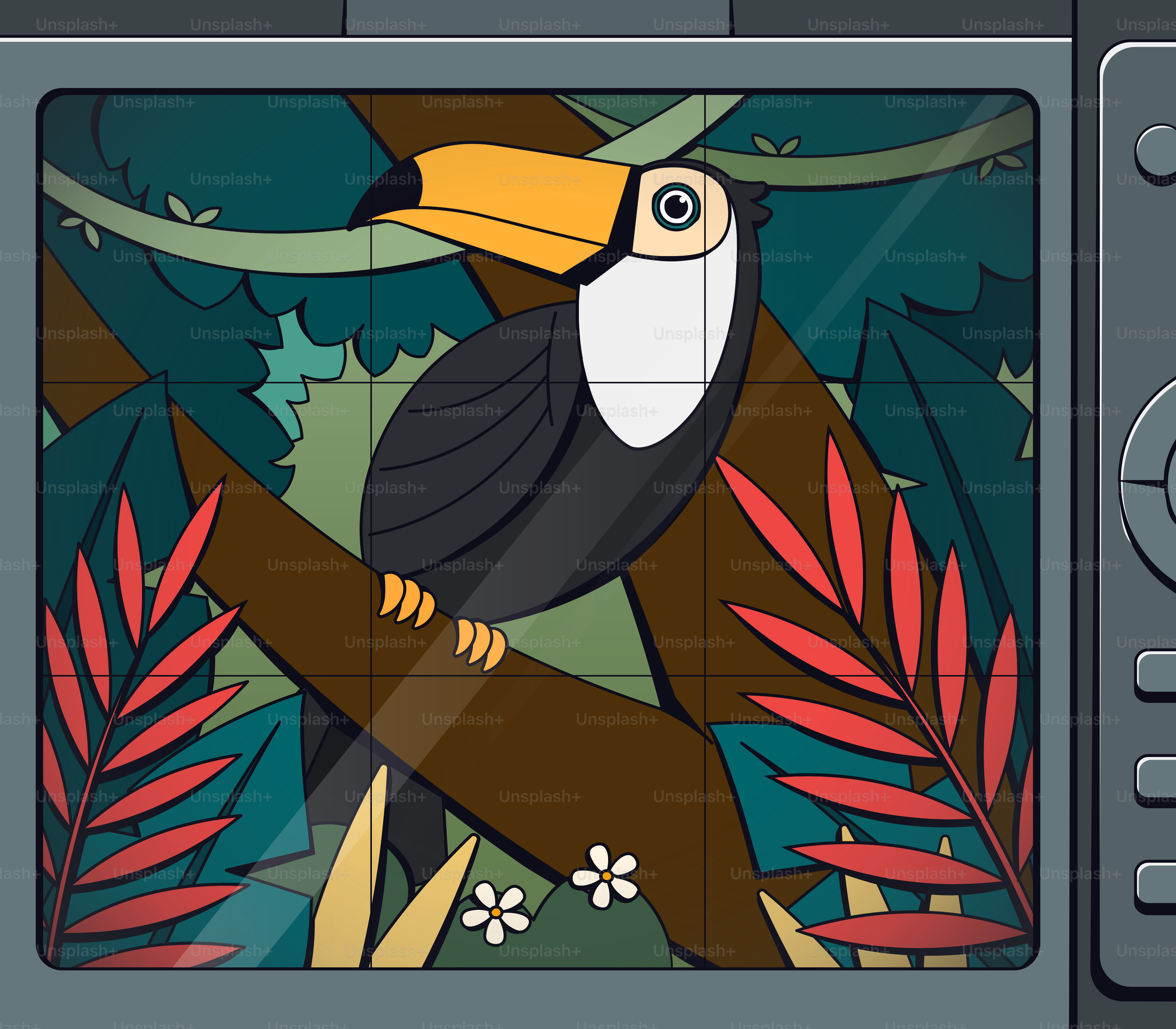 A picture of a bird on a tree branch