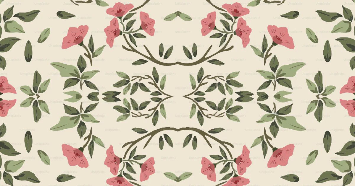 Un estampado floral con flores rosas sobre fondo blanco vector – Imagen ...