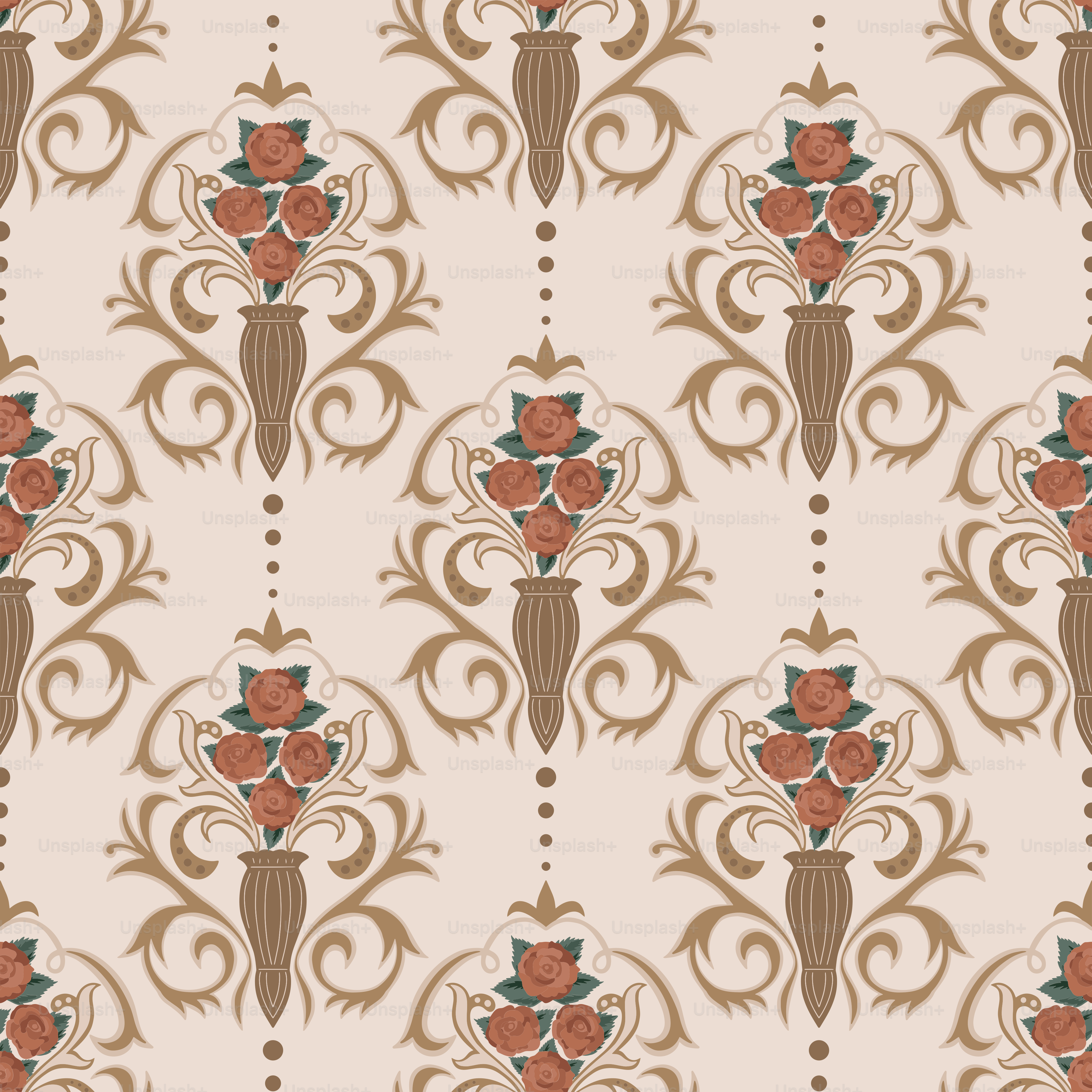 A wallpaper with a flower pattern on it
