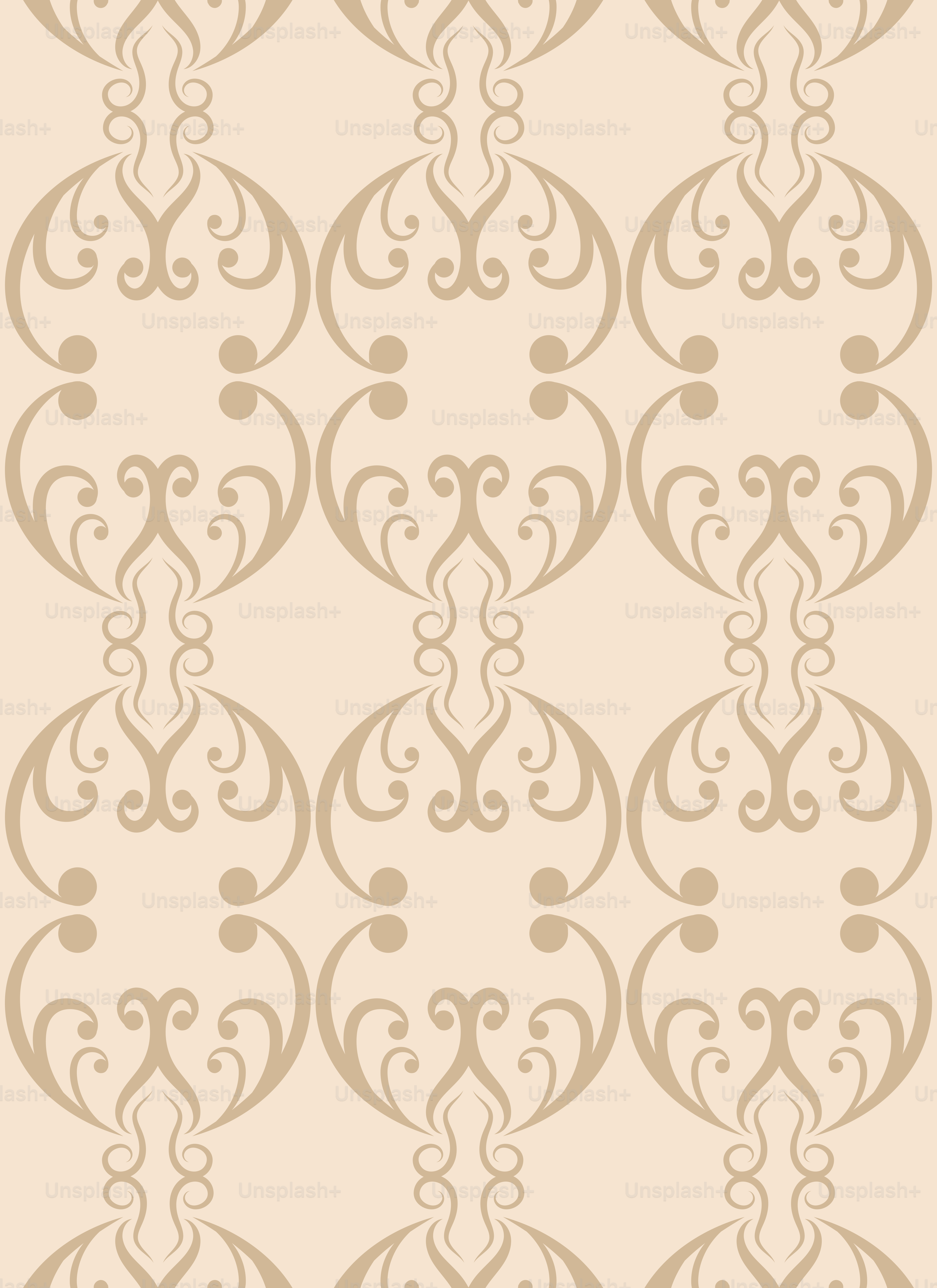 Un papier peint beige et beige avec des spirales dessus