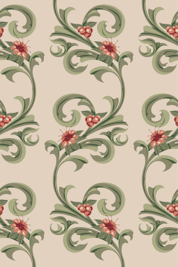 A wallpaper with a floral design on it