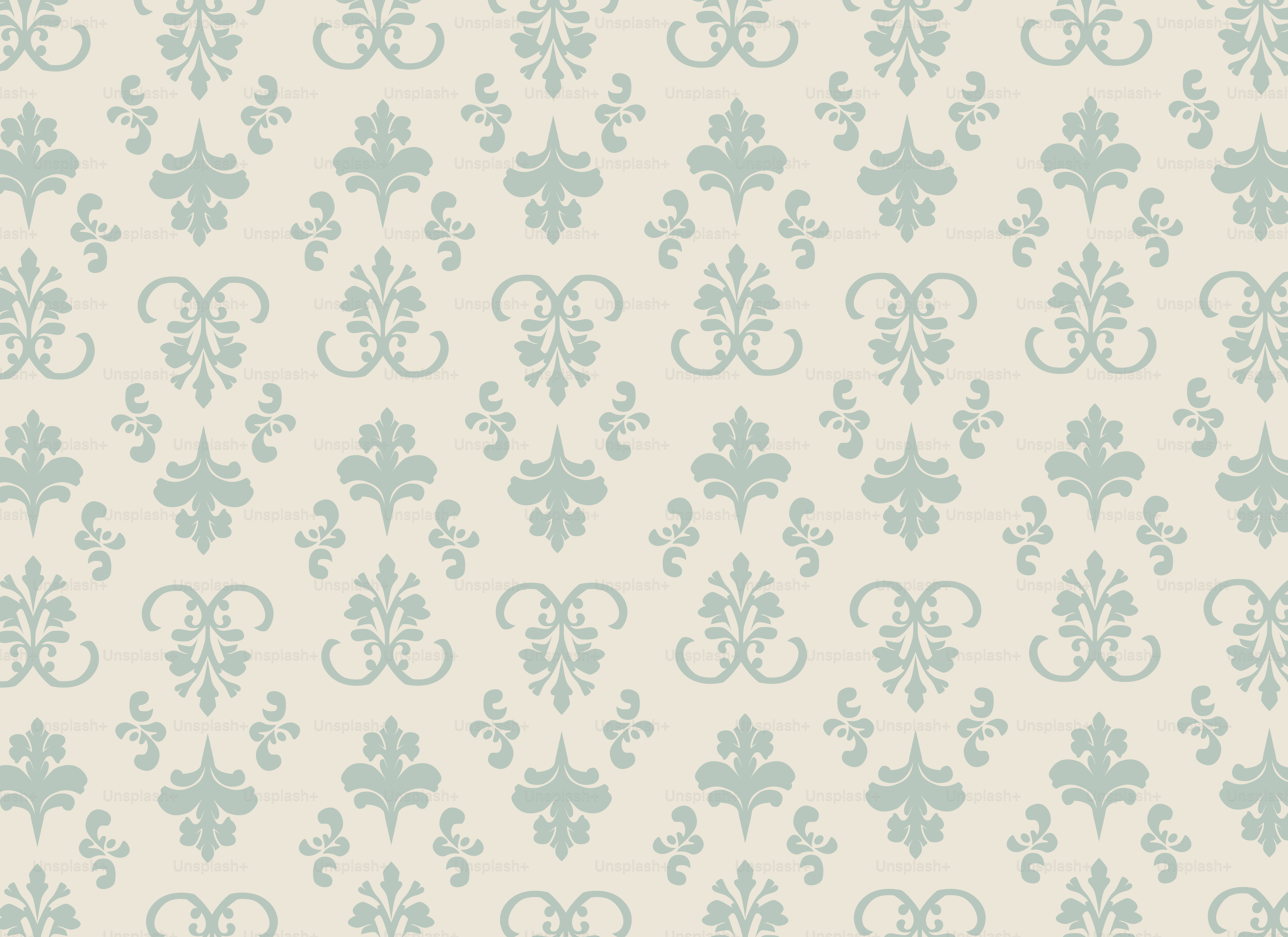 A white and blue wallpaper with a pattern on it