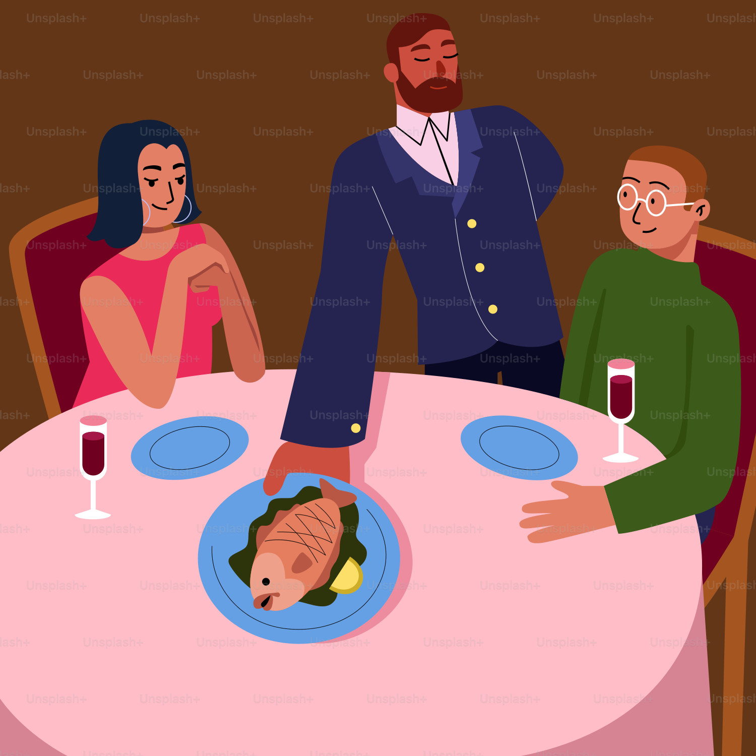 A group of people sitting around a table