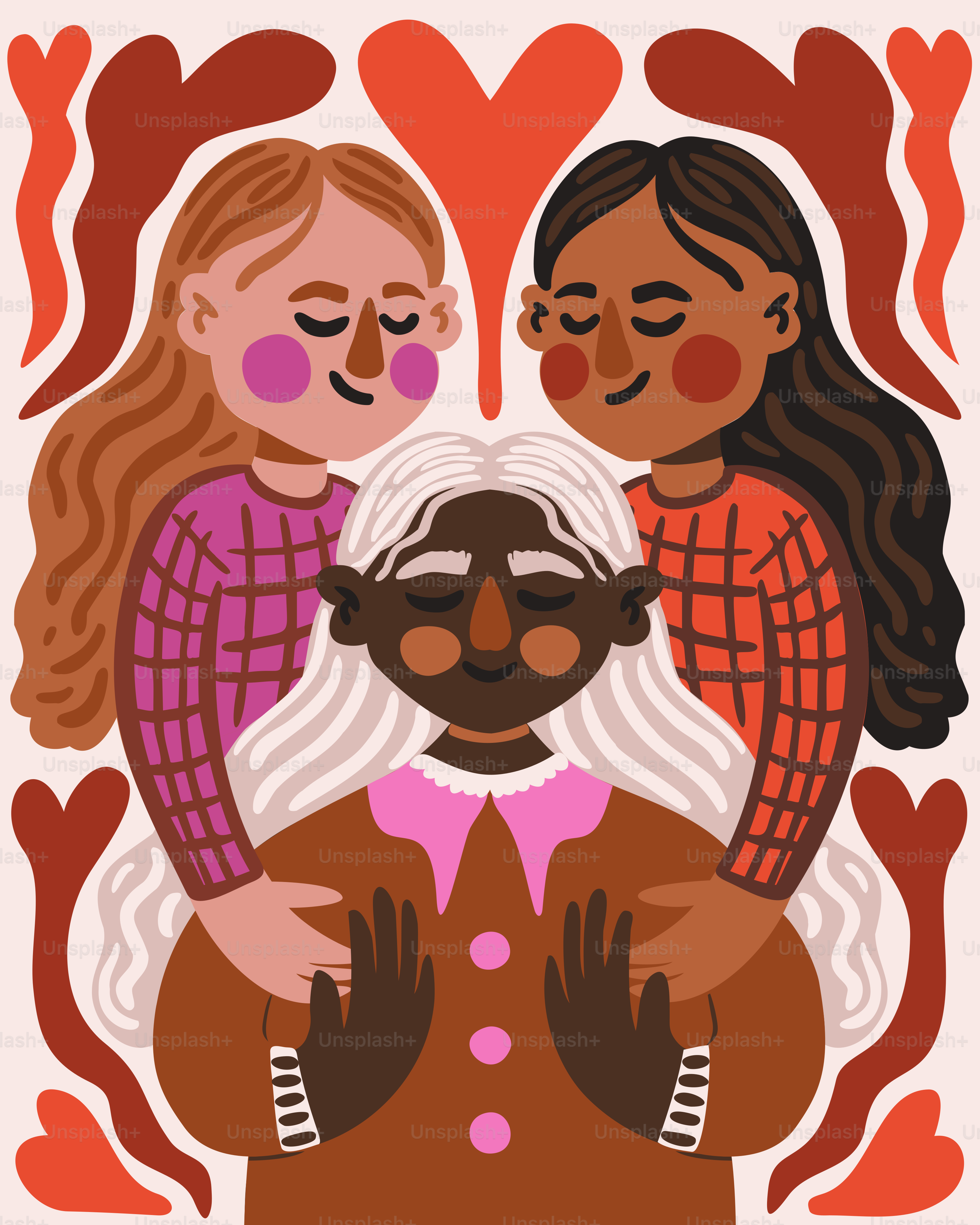 Un gruppo di persone in piedi una accanto all'altra