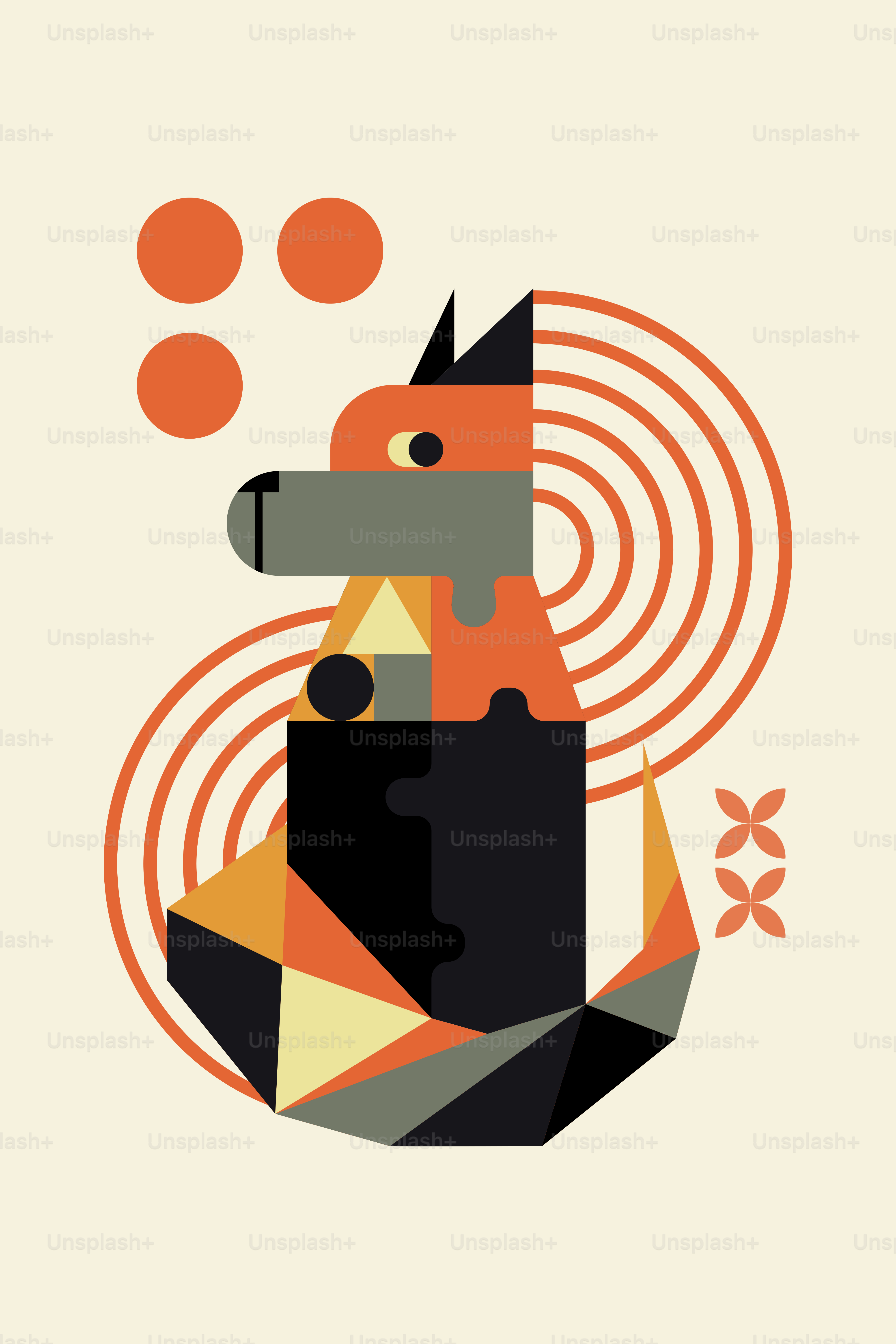 A dog that is sitting in the middle of a picture