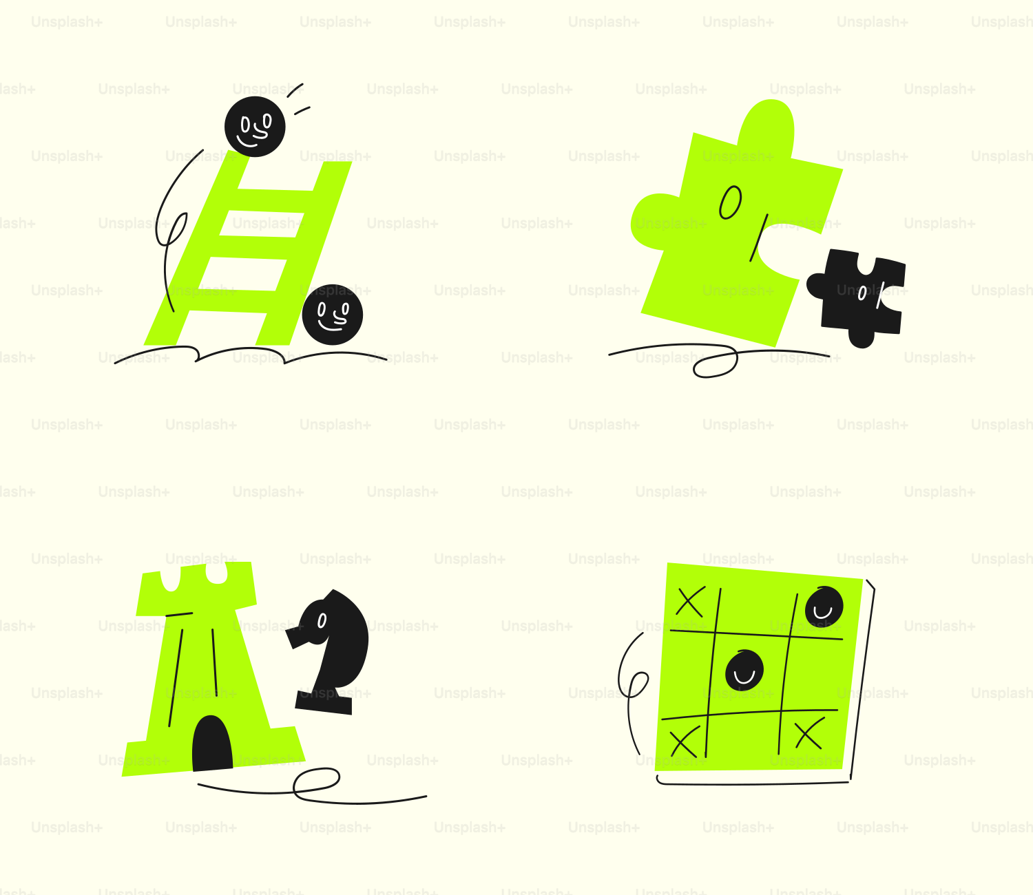 A group of pieces of a puzzle sitting on top of a table