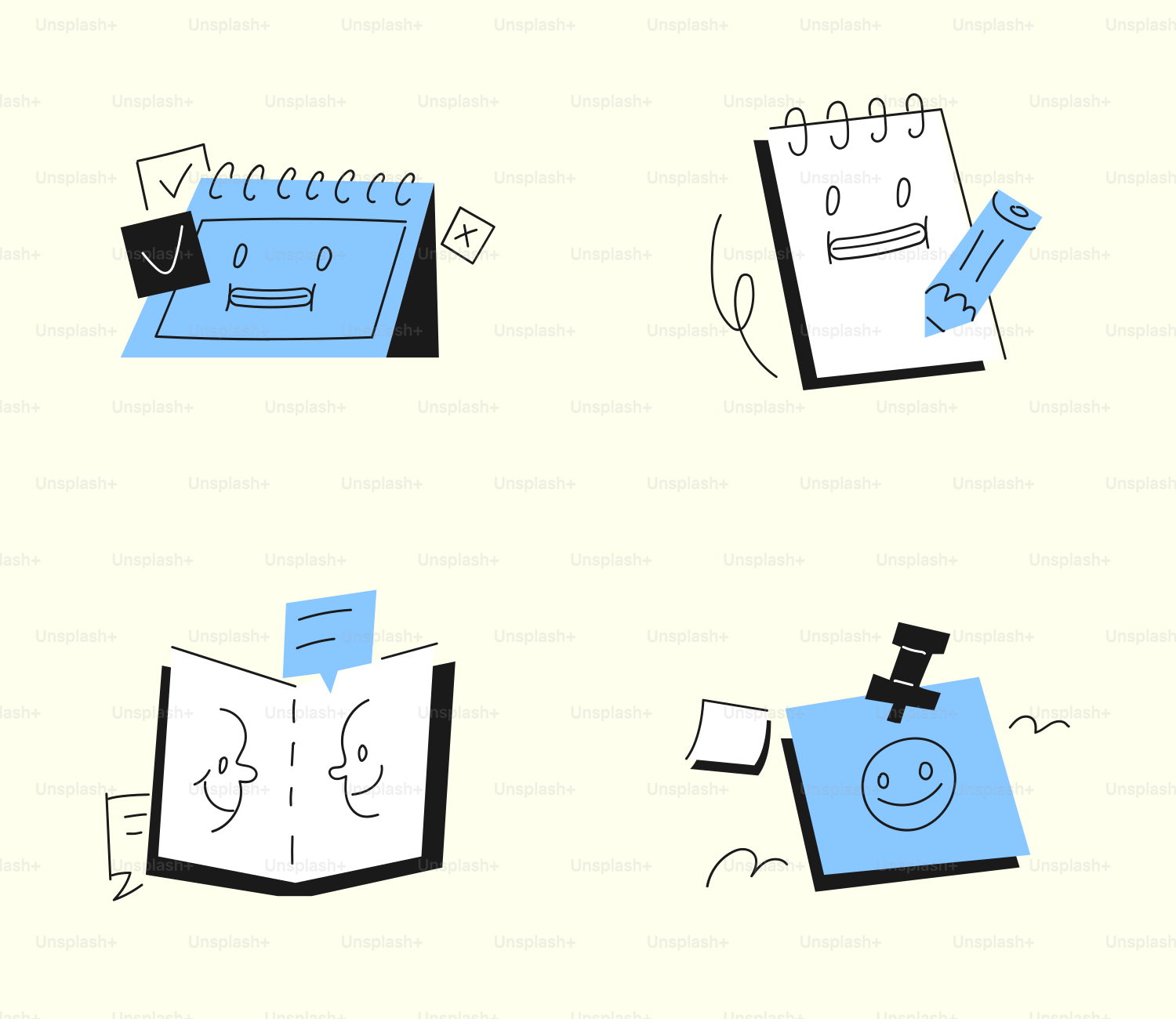 A bunch of different things that are on a table