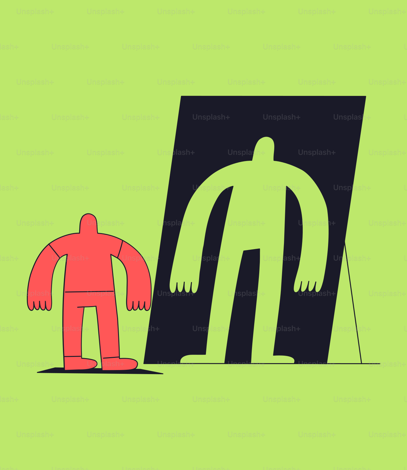 Una persona in piedi davanti a un dipinto