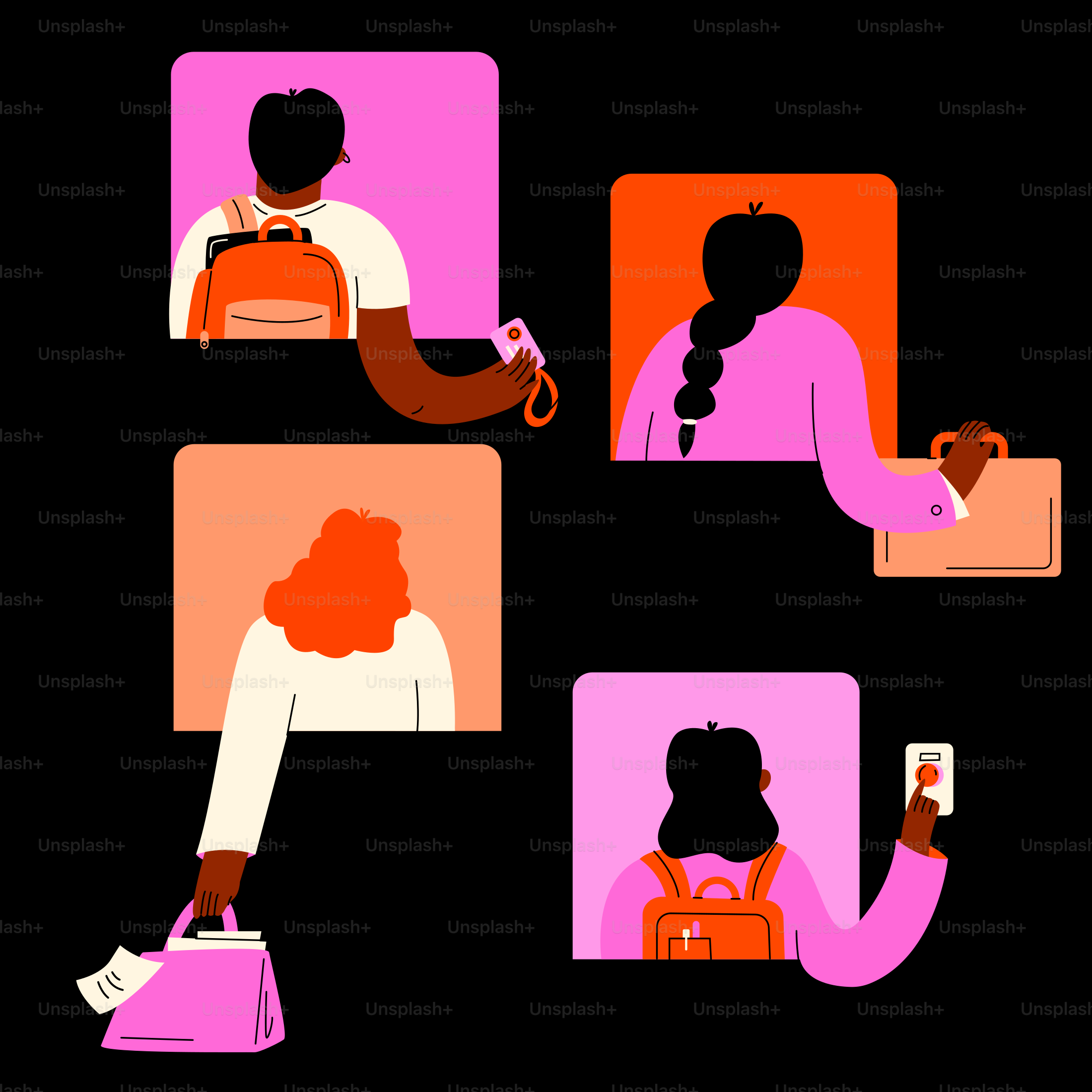 Eine Gruppe von Menschen, die umeinander sitzen und stehen