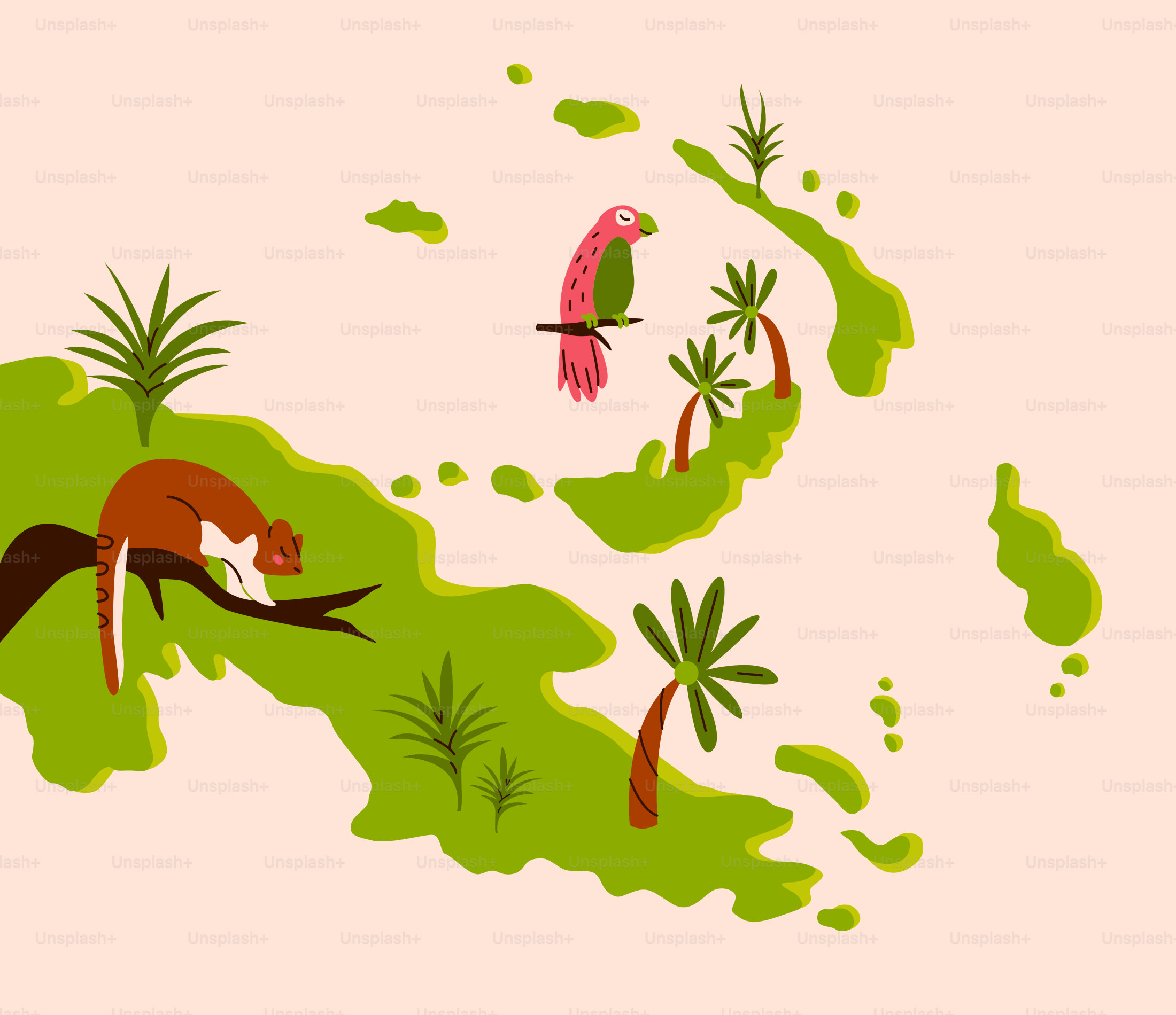 Un pájaro volando sobre un bosque verde y frondoso