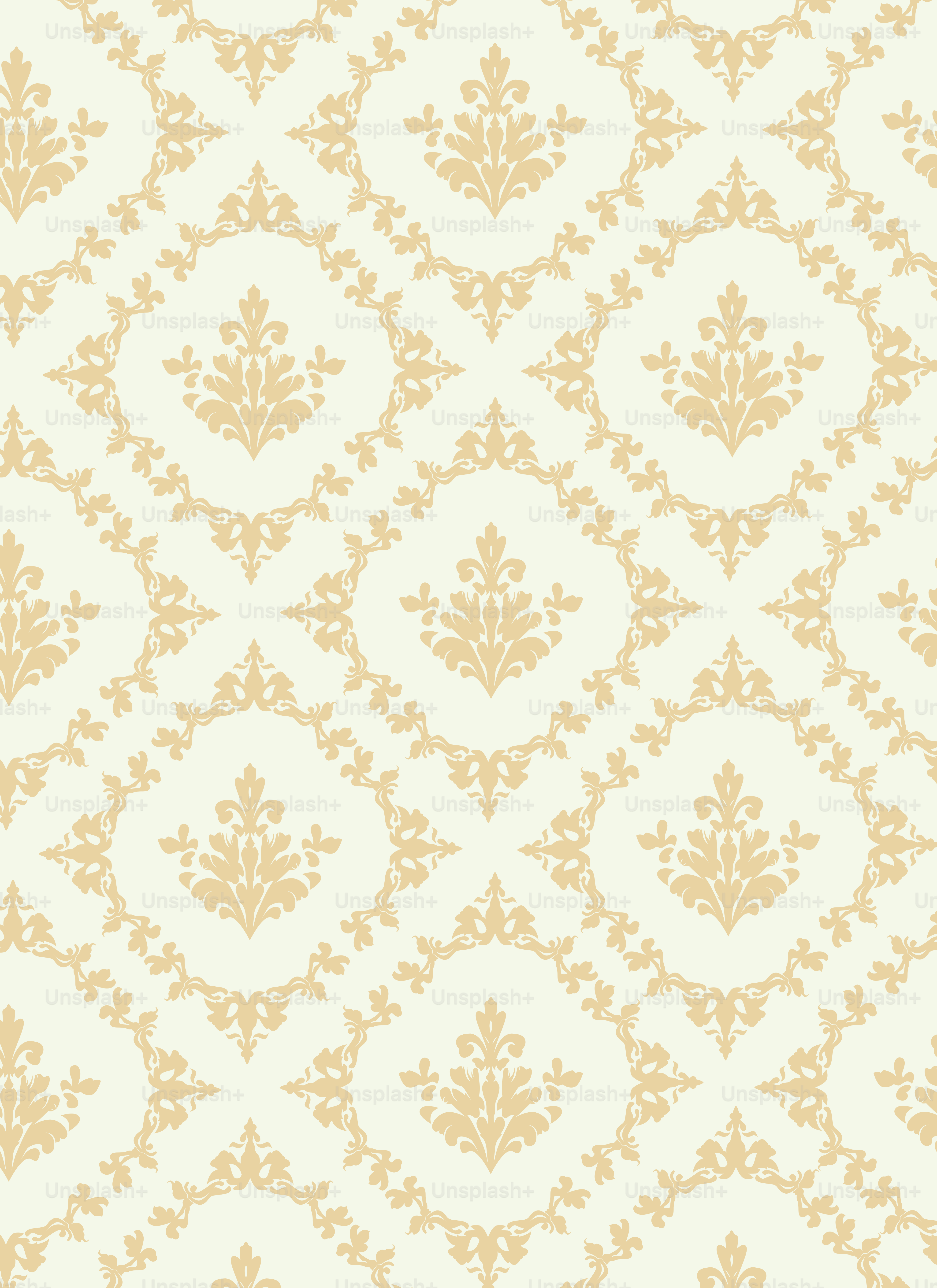 A beige and white wallpaper with a pattern
