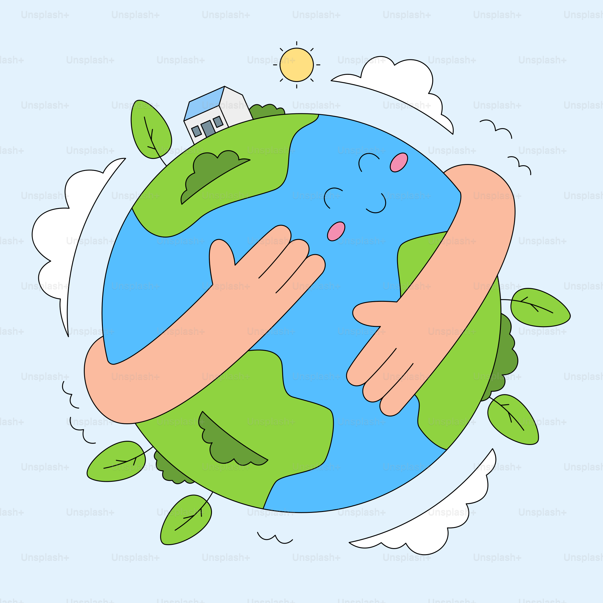 La Terre est enveloppée d’amour et de soin.