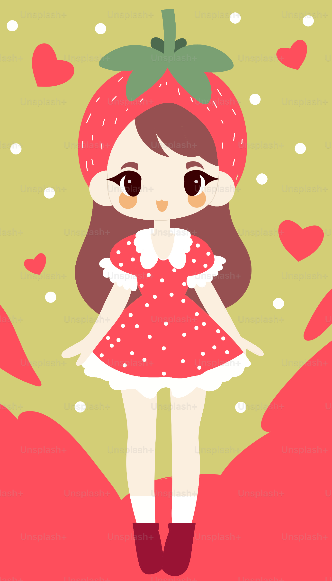 La fille serre tendrement un chat de dessin animé mignon. vectoriel – Image de  Chat sur Unsplash, image size:3000x5250