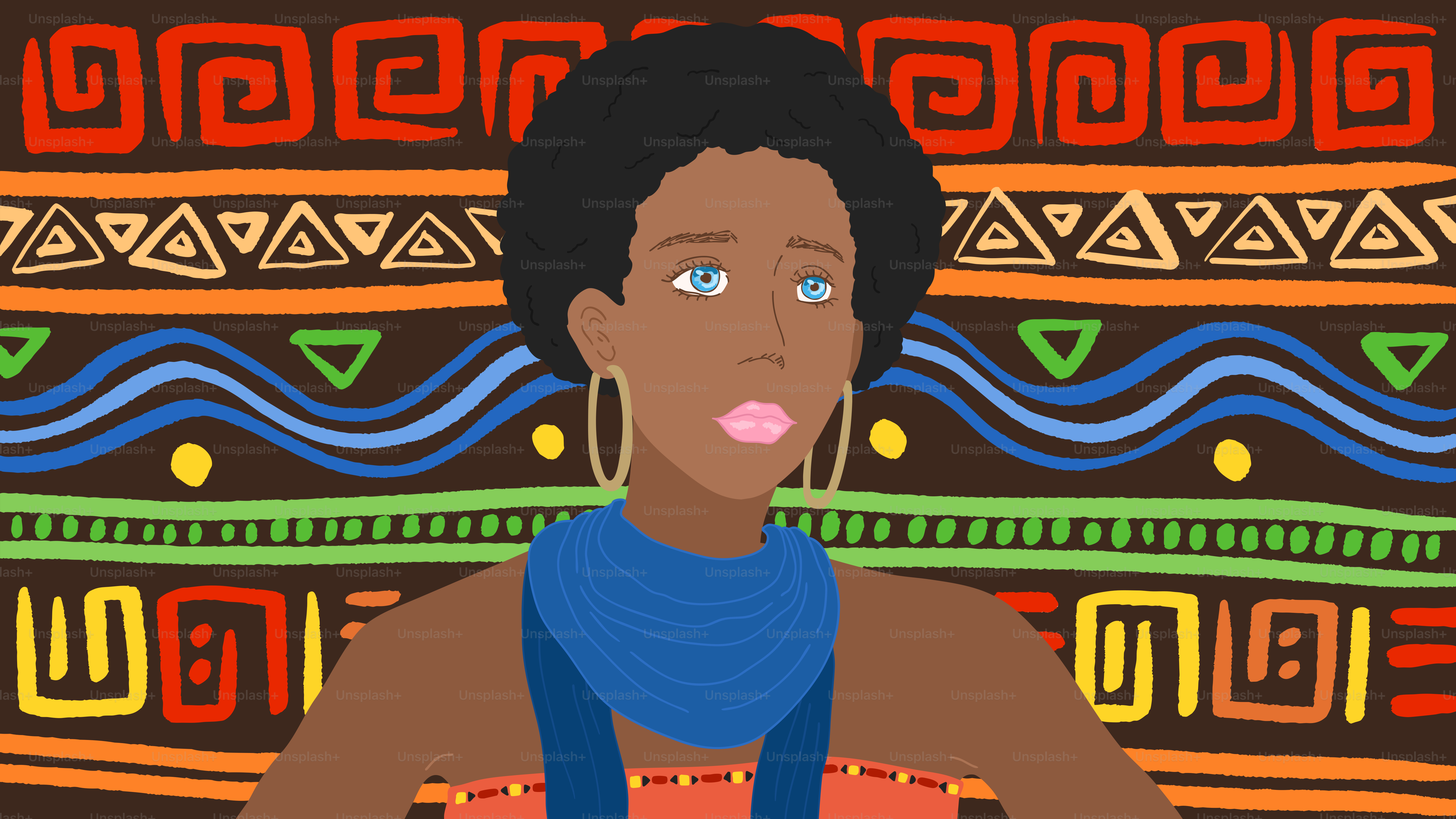 Une femme noire s’oppose à un milieu ethnique.