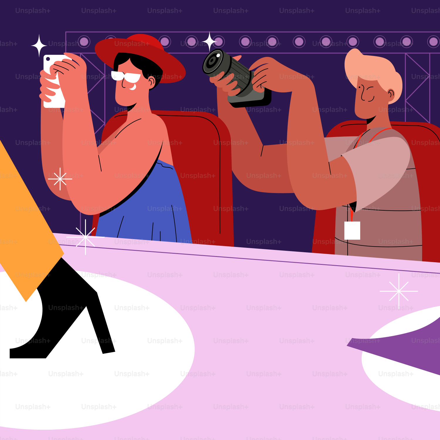 People taking photos at a celebrity event.