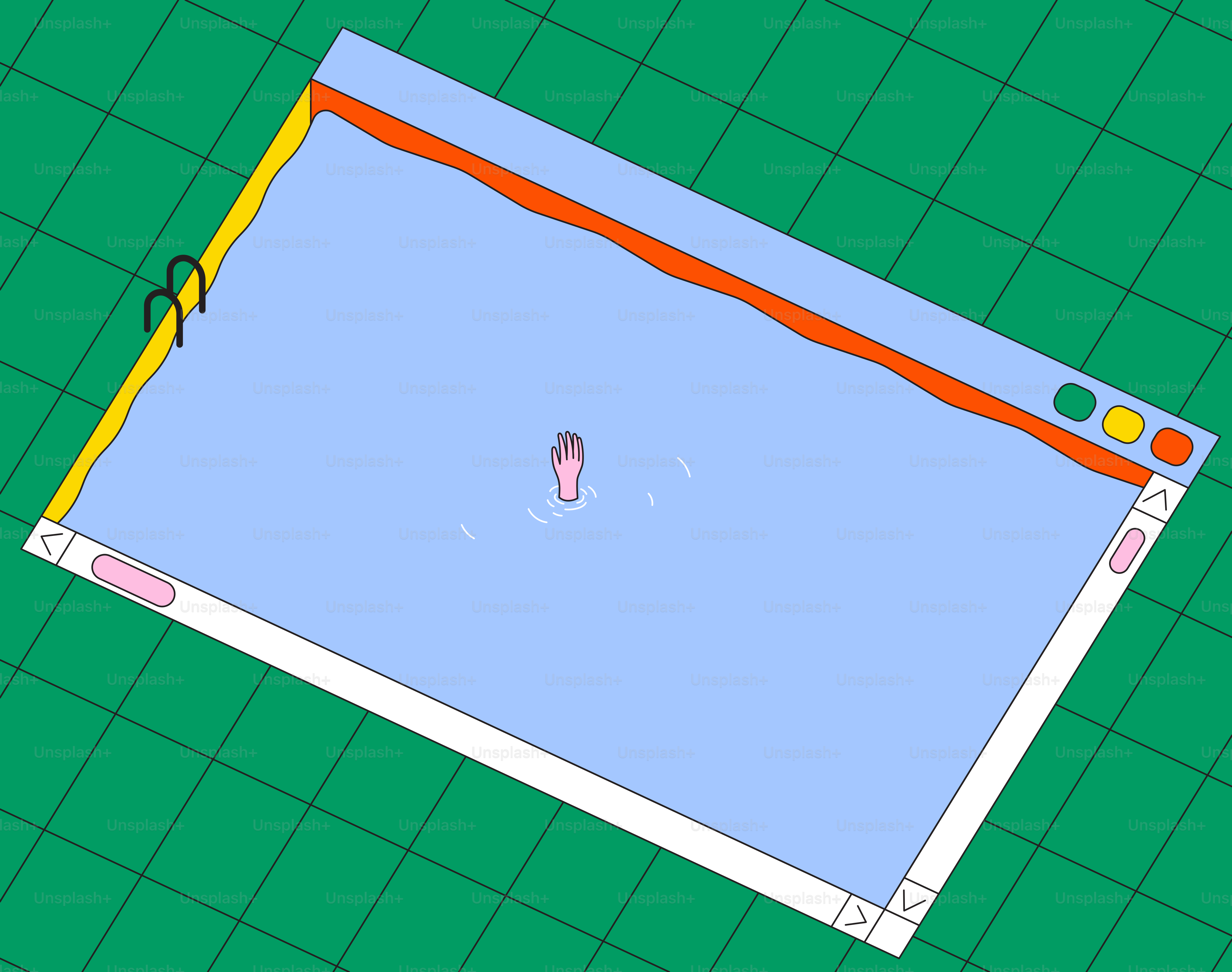 A pool in a computer window.