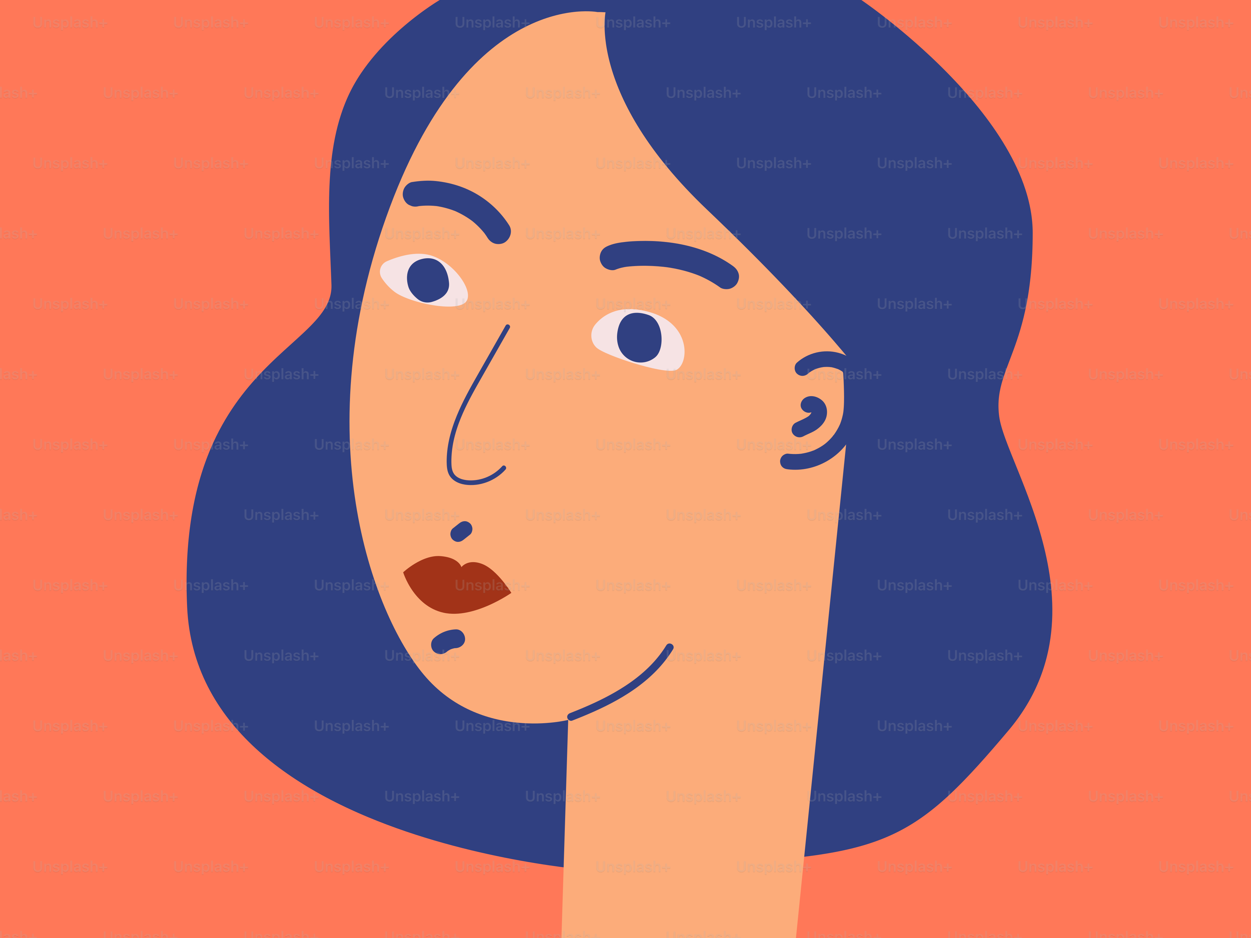 Un retrato de una mujer con estilo digital.