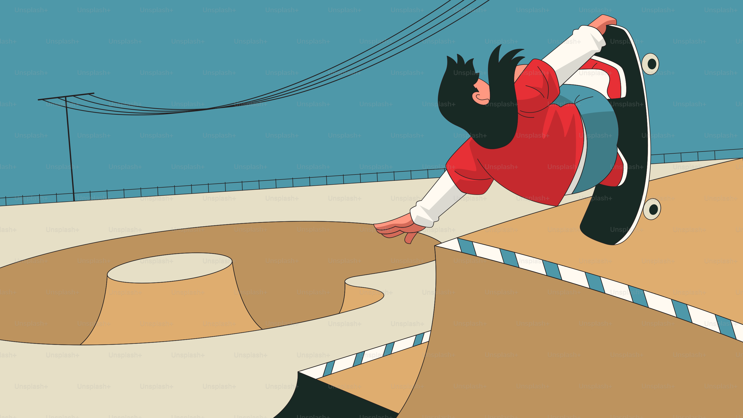 A skateboarder performs a trick at the skatepark.