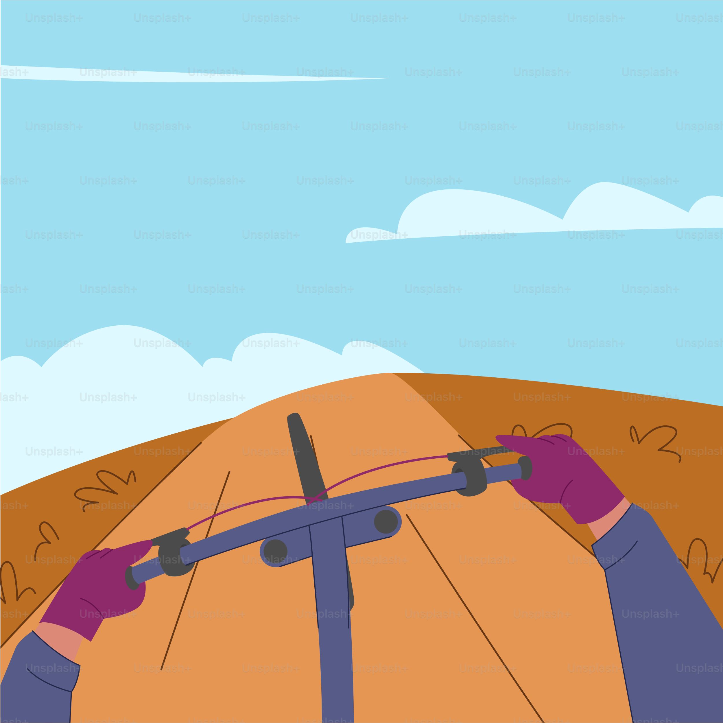 Rider on a bike going down a dirt path.