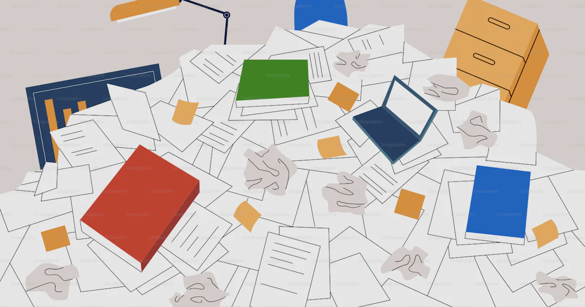 Help Paper Works Buried in paperwork, reaching for help! vector – Illustration Image on ...