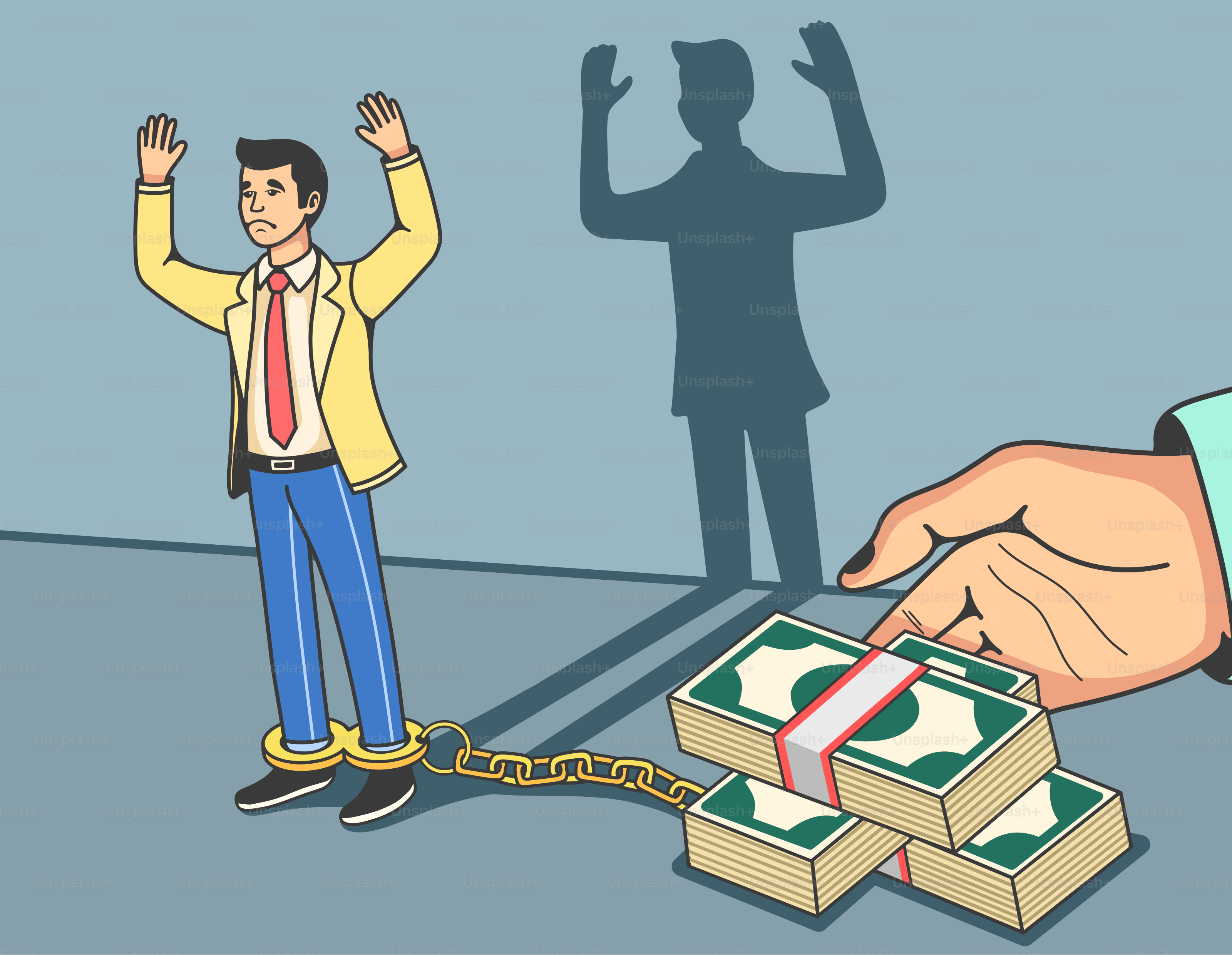 Bribery and corruption lead to confinement.