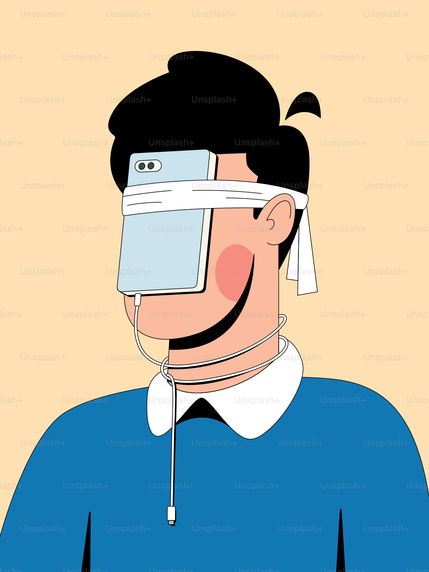 Phone addiction blinds people from reality.